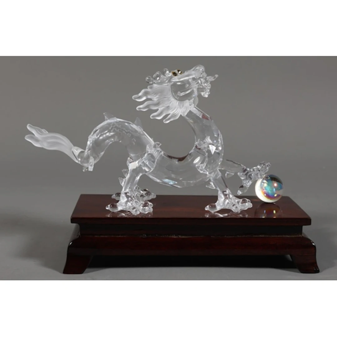 Boxed Swarovski crystal Signs of the Zodiac 'Dragon'.