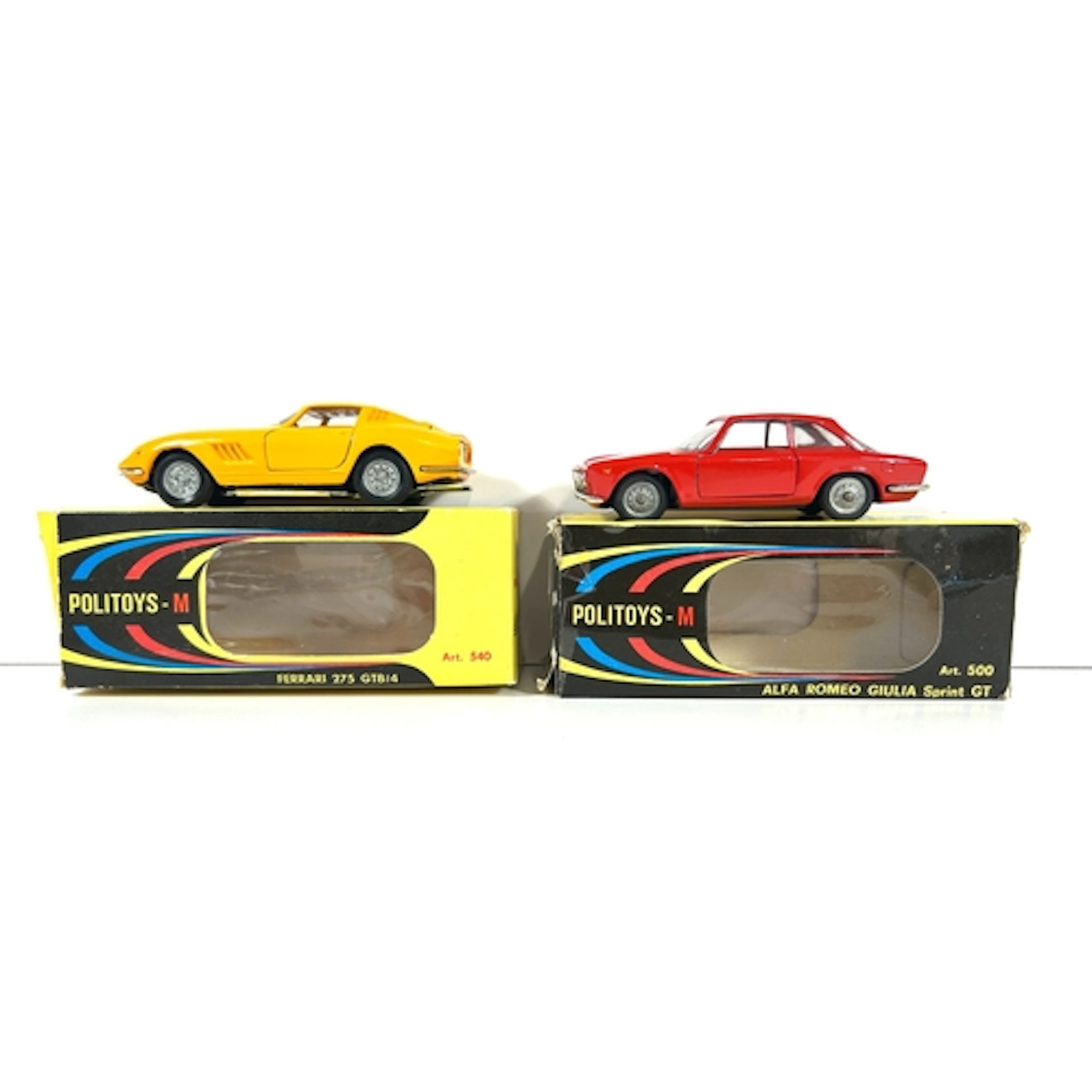 2 Italian Politoys -M series. Alfa Romeo Giulia Sprint GT (5...