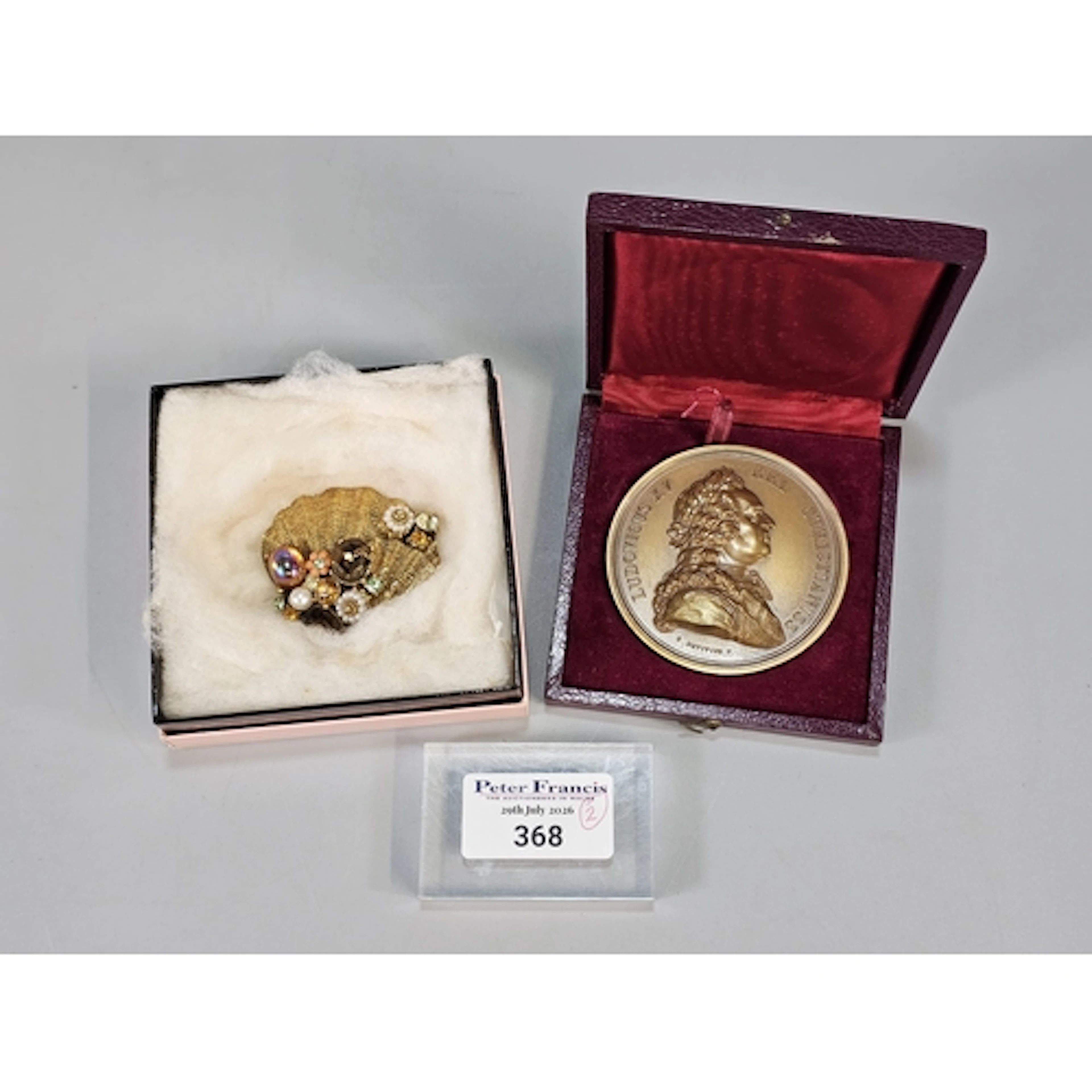 B. Duvivier, French medal or medallion featuring a bust of K...