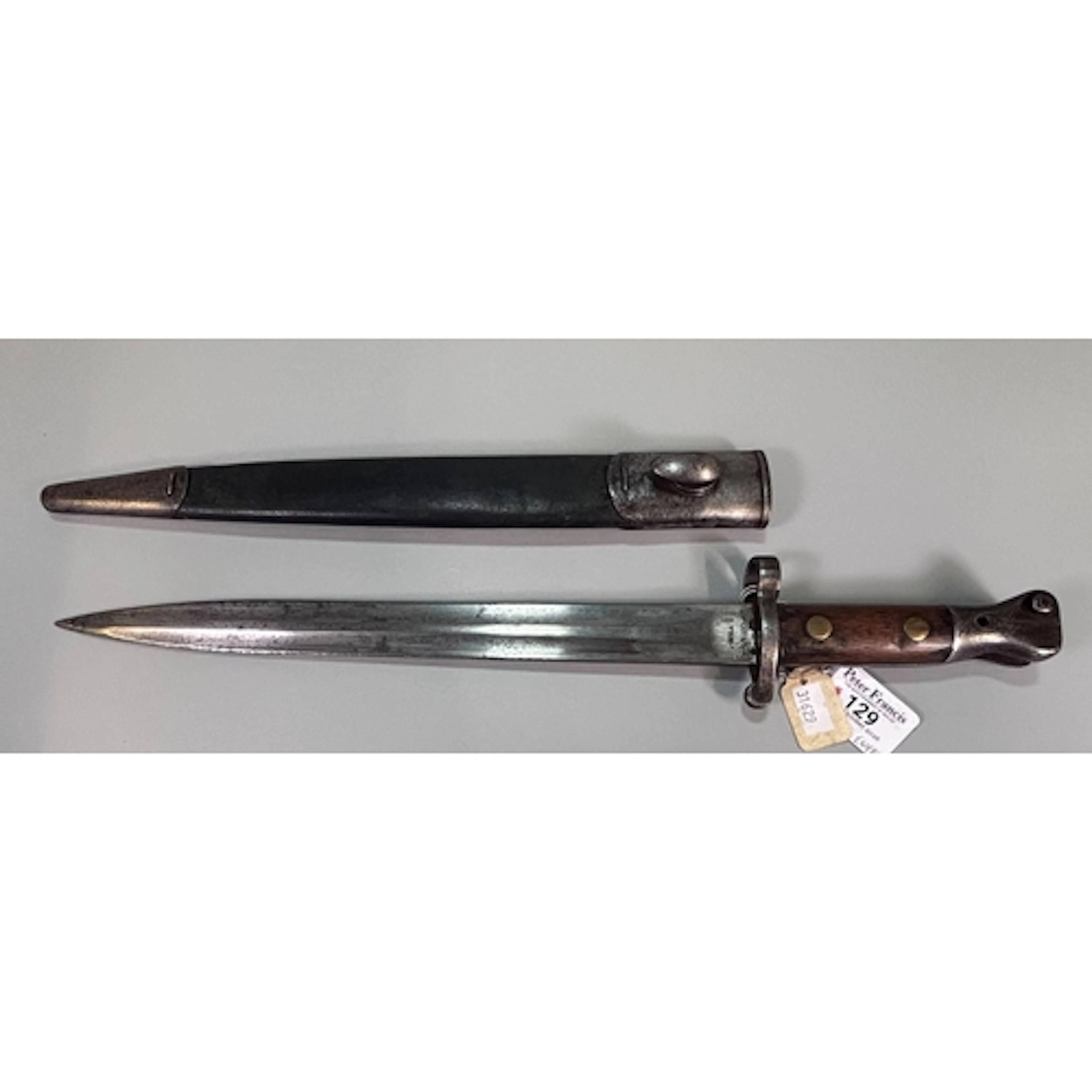 British Pattern 1888 Mk II knife bayonet, the ricasso marked...
