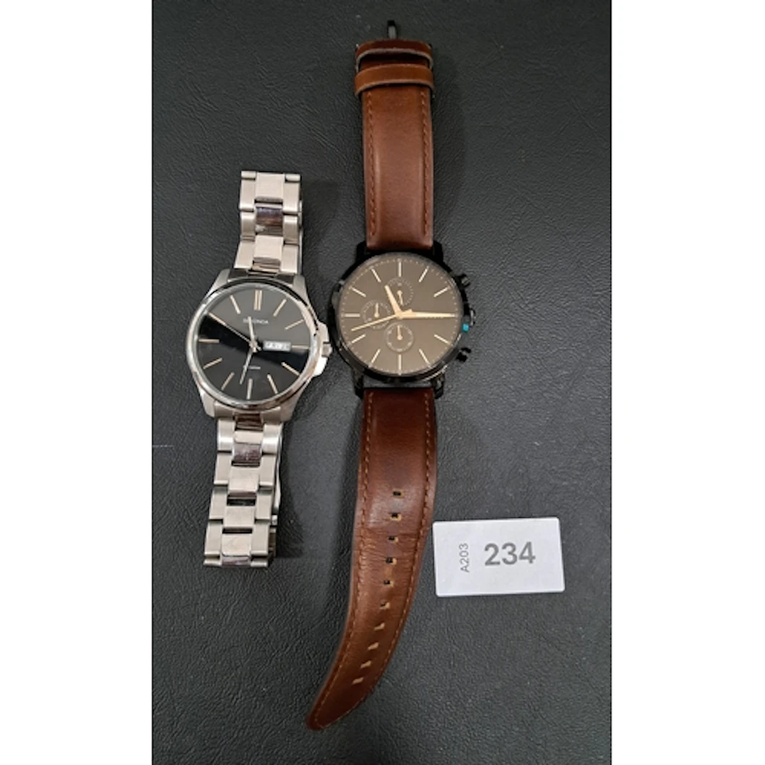 TWO FASHION WATHES comprising Sekonda, model no N3381, and F...