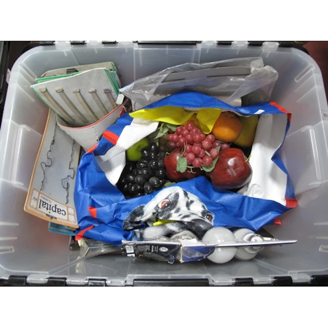 Faux Fruit, quantity of watch straps, etc:- One Box