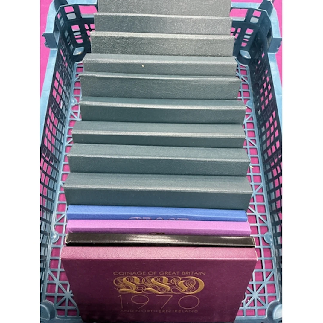 Collection Of Thirteen Royal Mint Proof Year Sets, includes ...