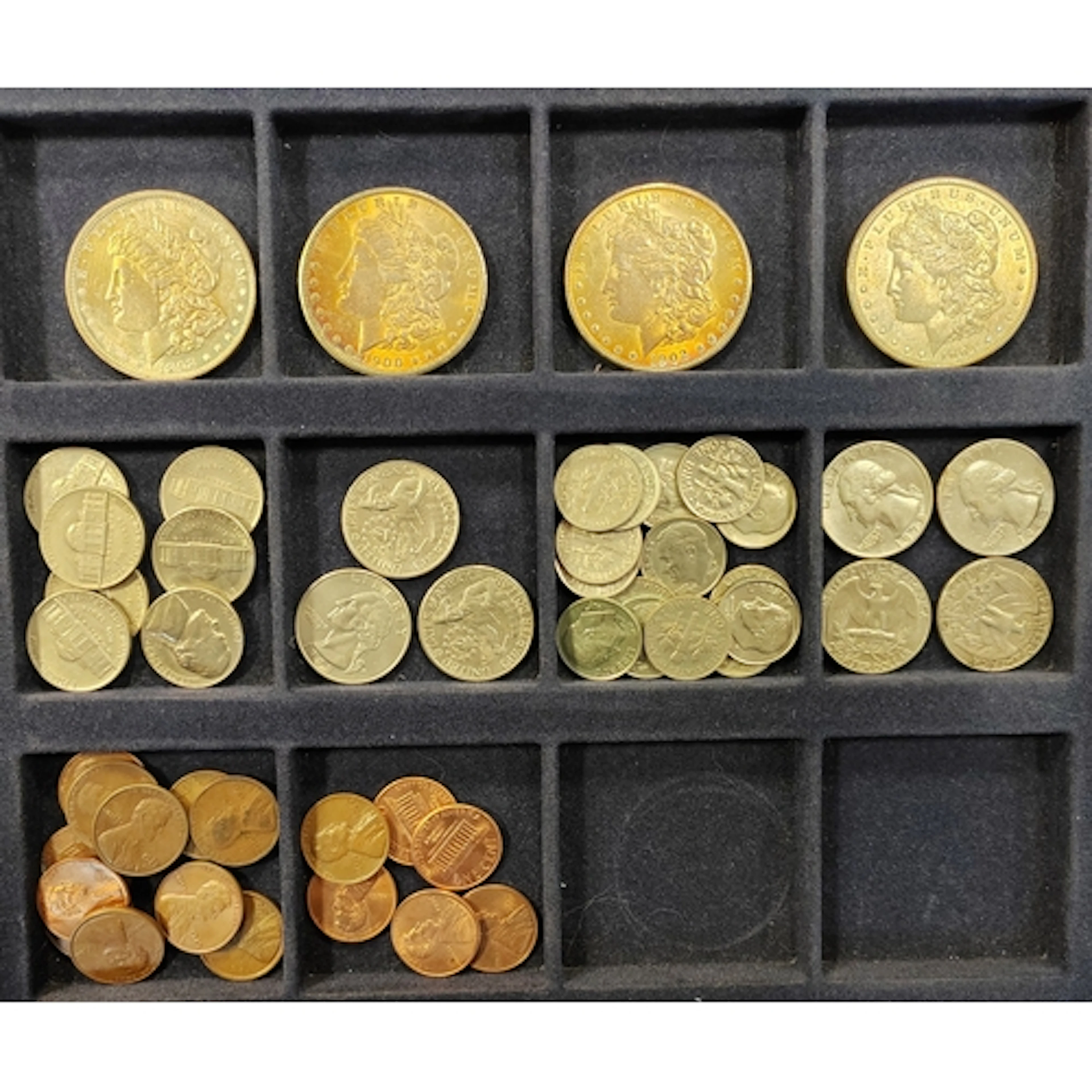 USA. Collection including $1 Morgan 1898, 1900, 1902, 1904, ...
