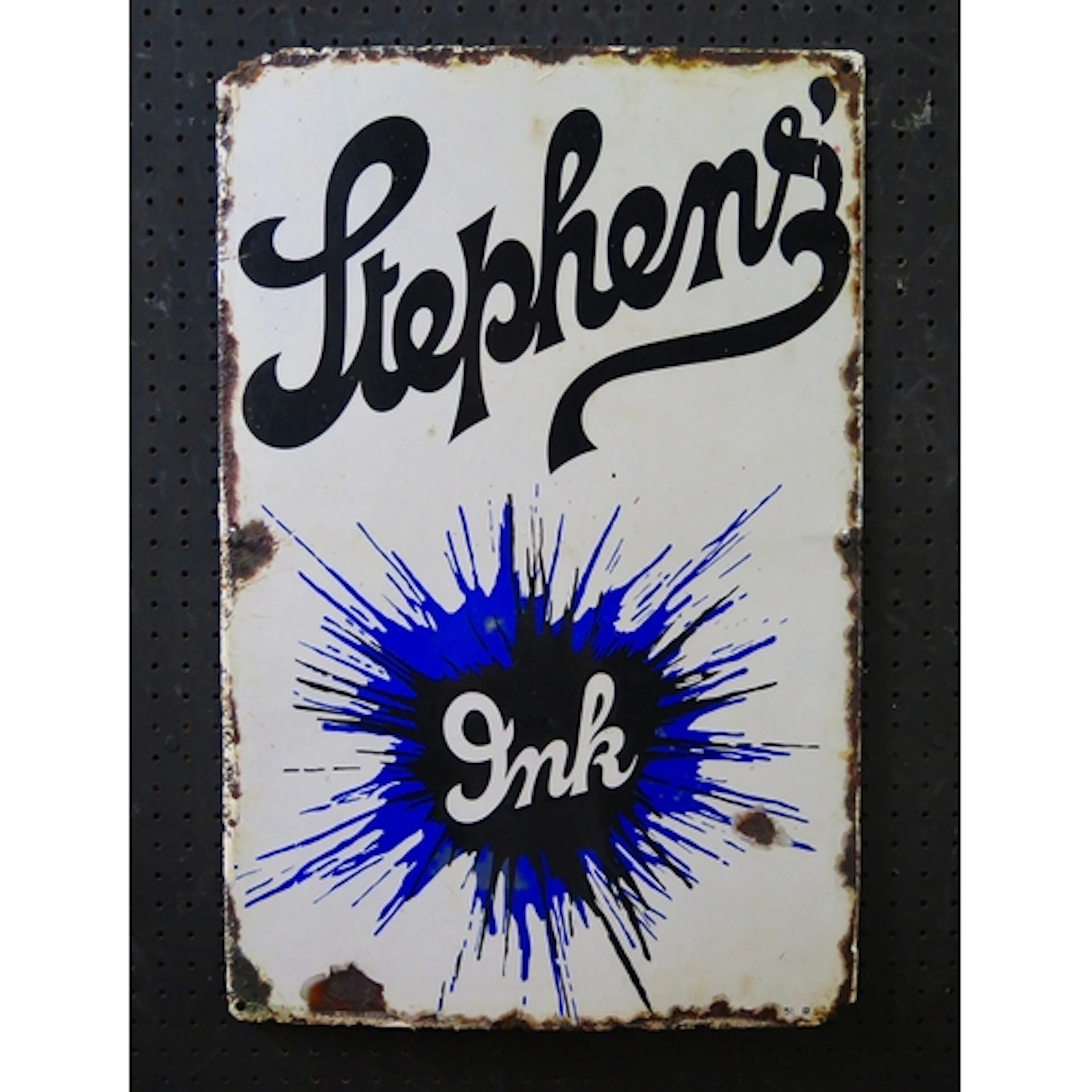 "Stephens' Ink" - an enamel advertising sign, 60 x 39cm
