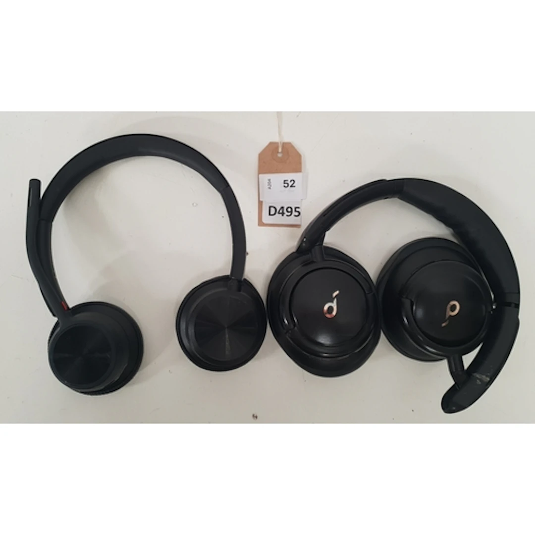 TWO PAIRS OF HEADPHONES comprising Soundcore Life Q30 (one s...