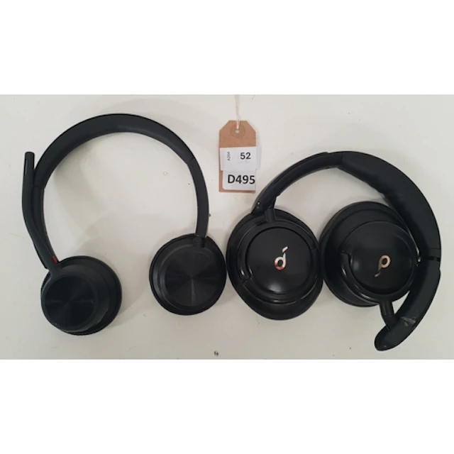 TWO PAIRS OF HEADPHONES comprising Soundcore Life Q30 (one s...