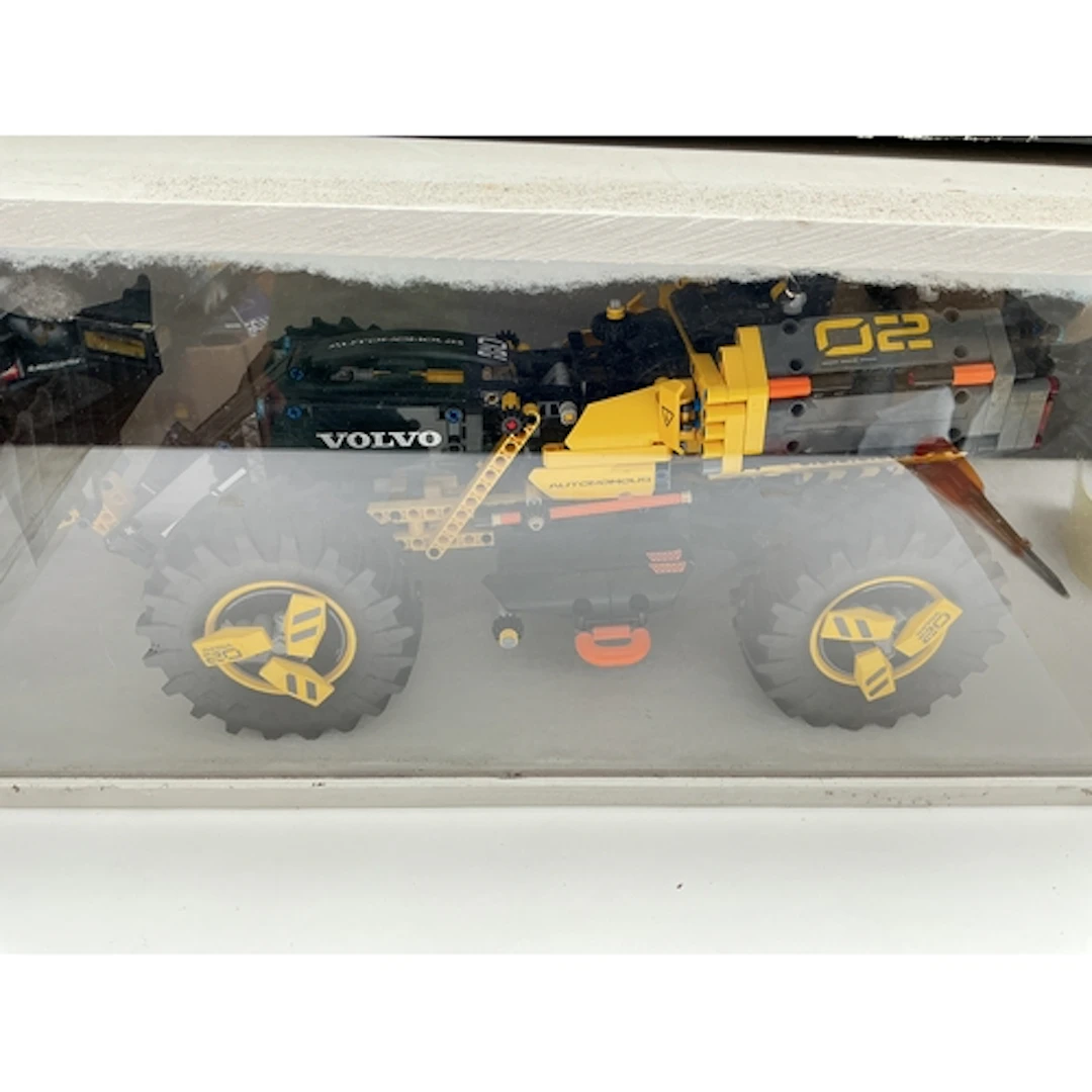 A Lego Volvo Concept Wheel Loader Zeus In Display Case With ...