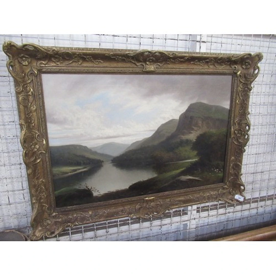 B.P.Wadham, oil on canvas, highland scene, 20ins x 29ins