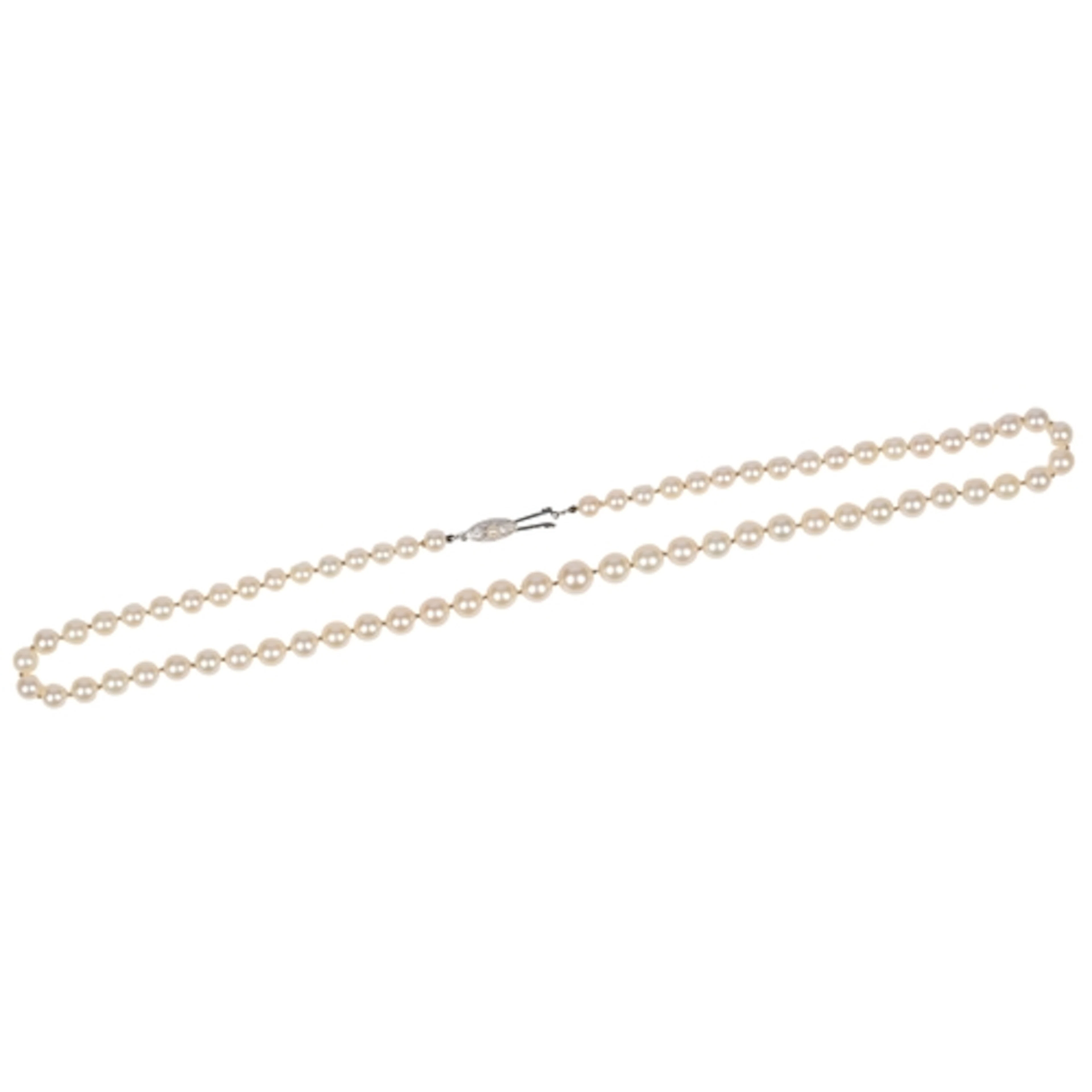 Mikimoto, a cultured pearl necklace, circa 1969, designed as...