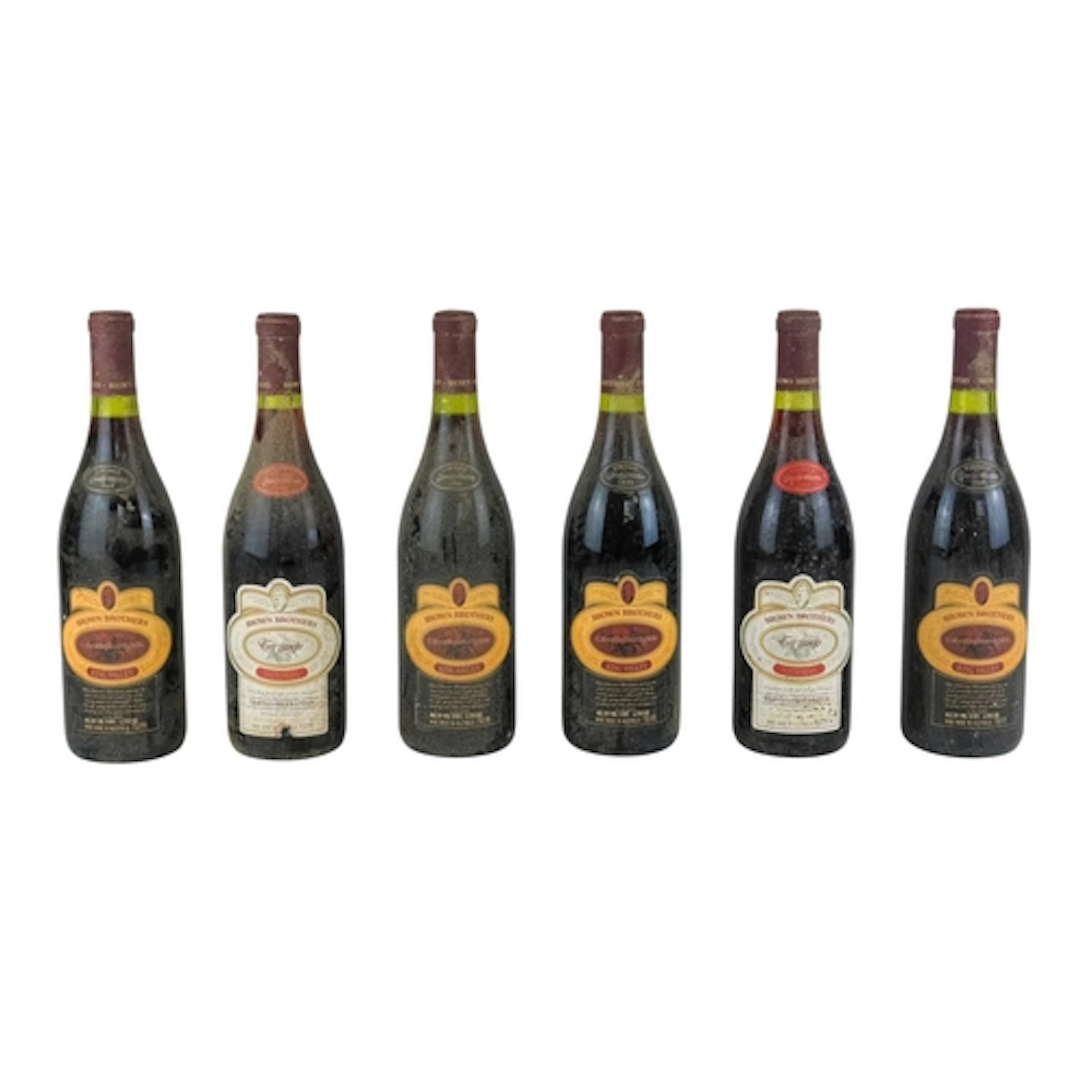 Six bottles of Australian red wine. Brown Brothers, includes...
