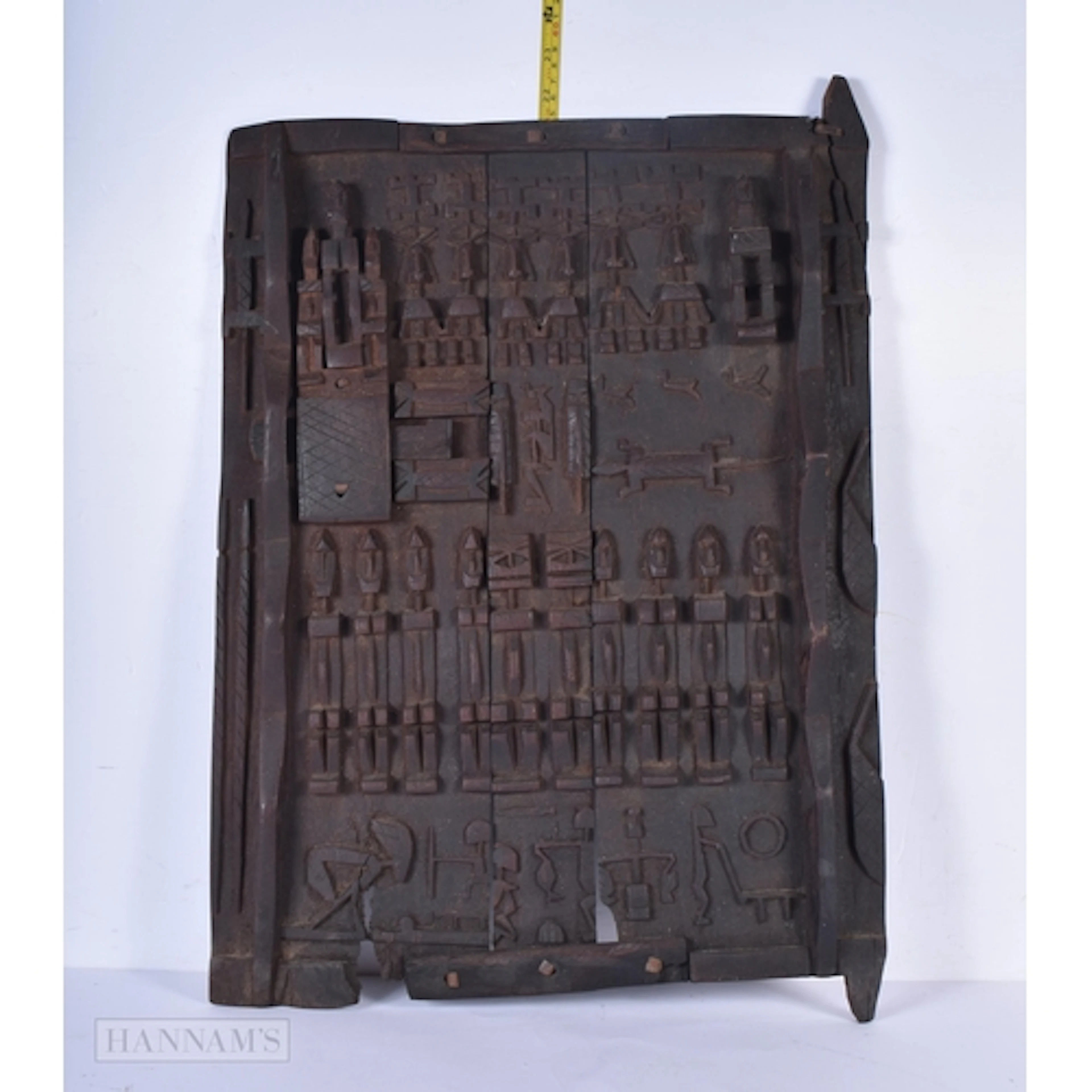 An African Tribal carved wood Dogon Door 52 x 38cm