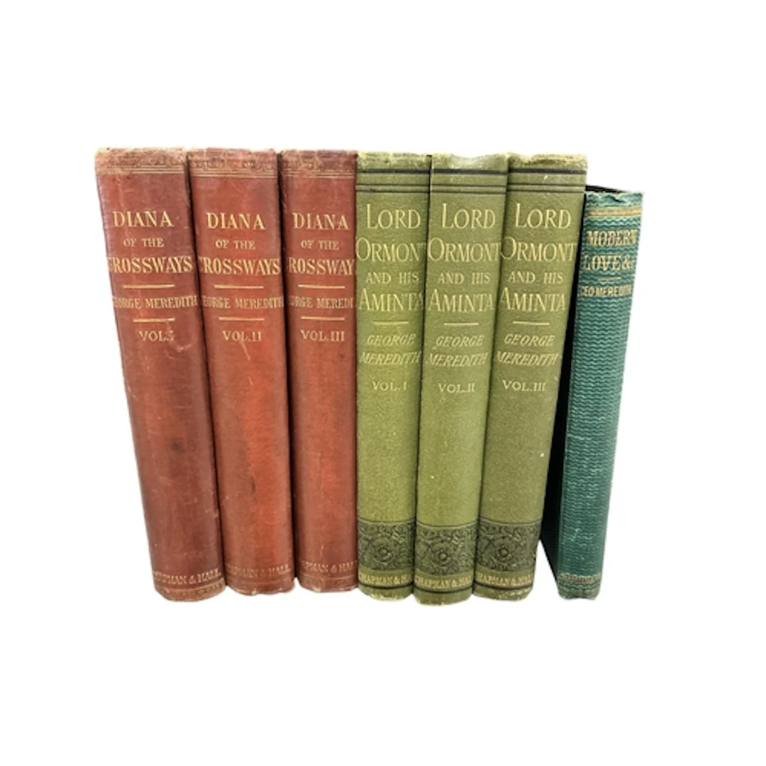° ° Meredith: Diana, third edition, 1885, 3 vols, brown clot...