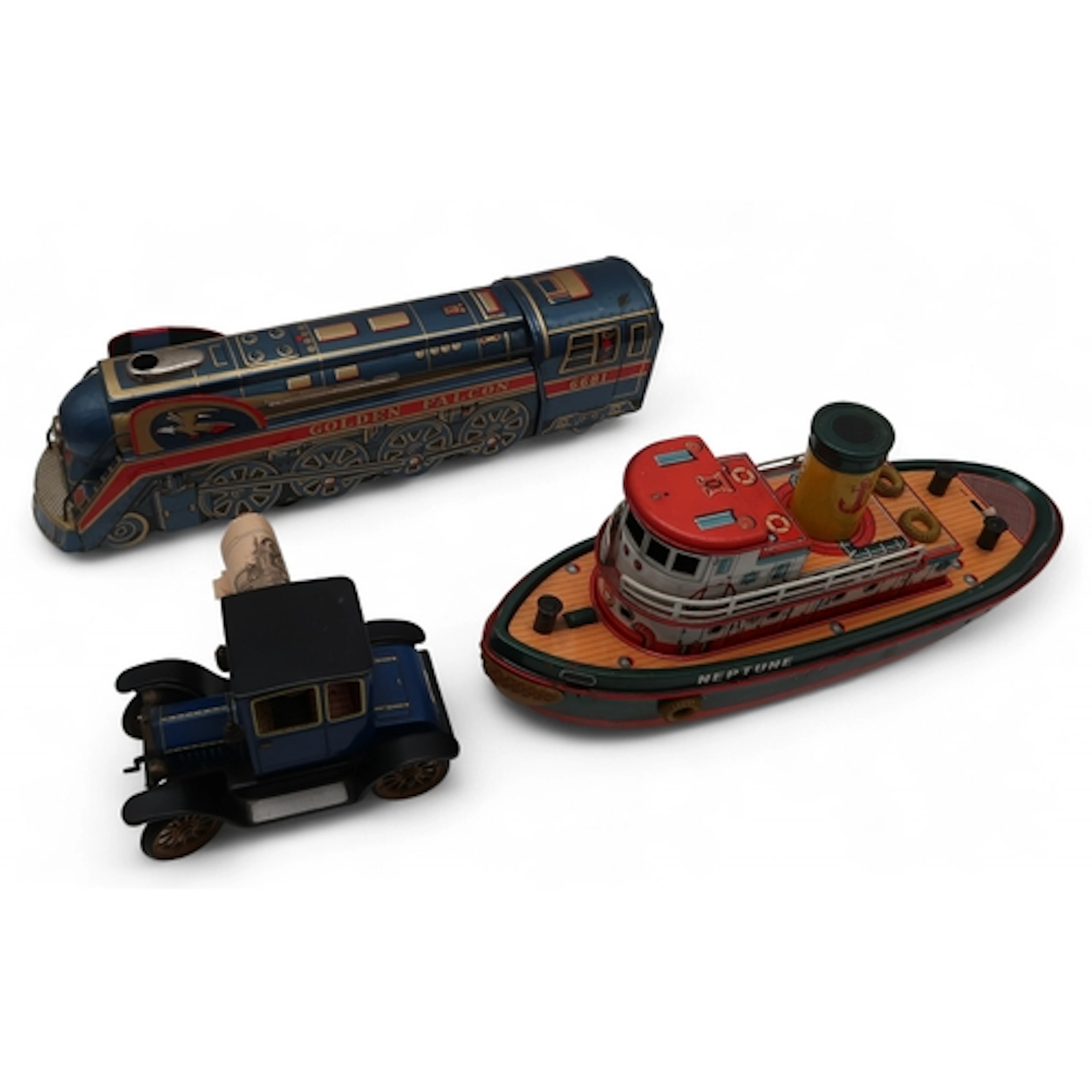 A West German Schuco clockwork Oldtimer Ford Coupe T 1917; t...