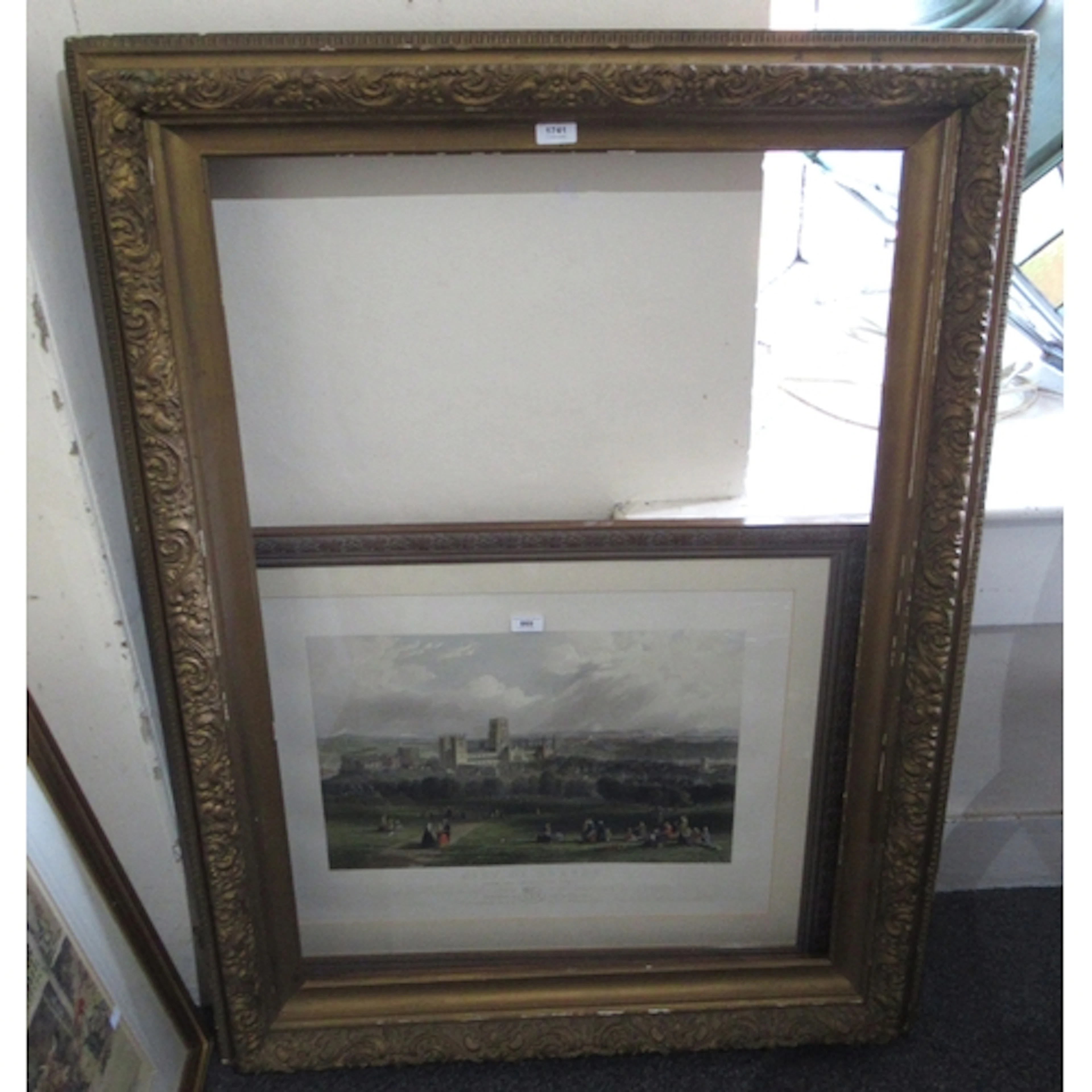 Late 19th / early 20th Century rectangular gilt composition ...