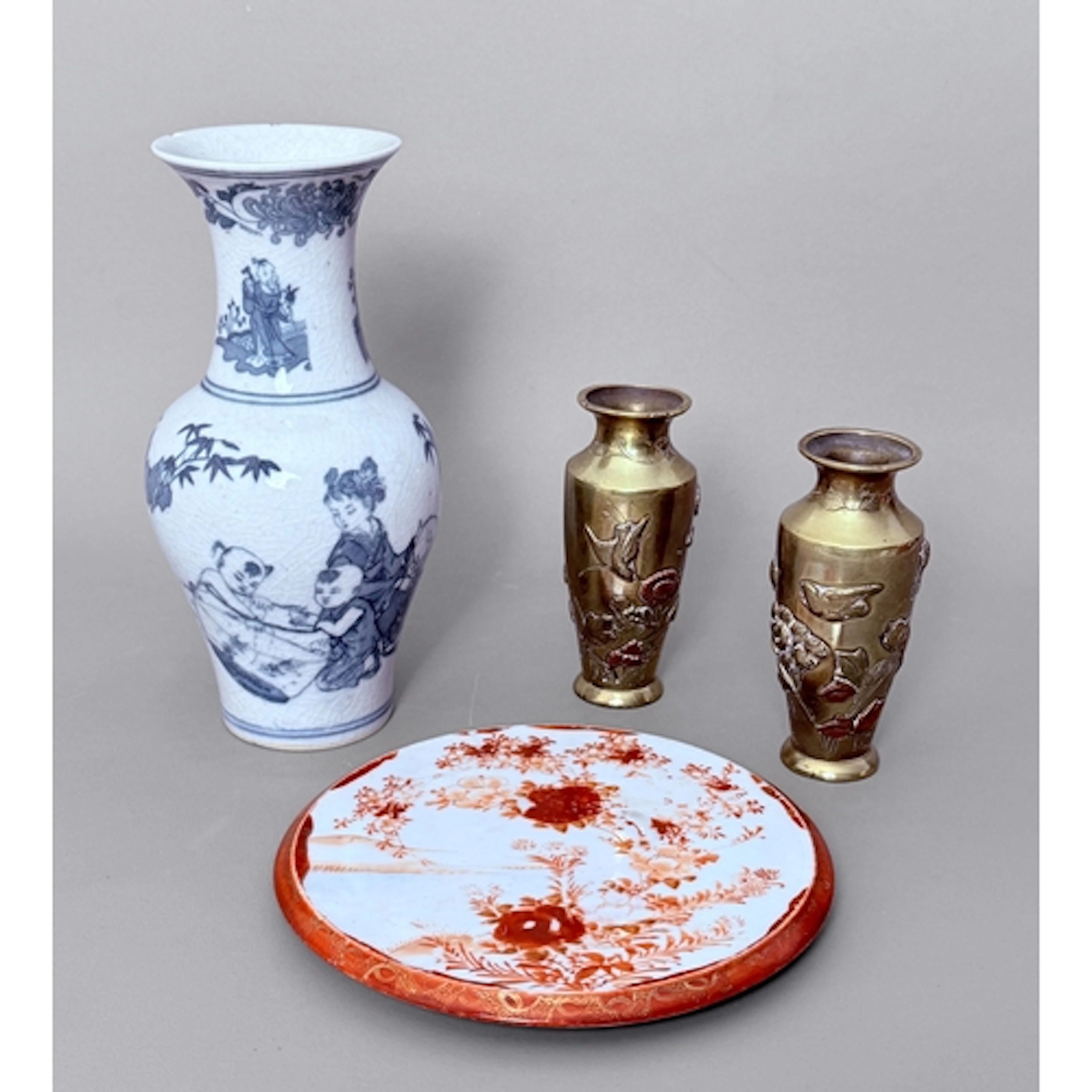 A group of four Oriental pieces - comprising a pair of Japan...