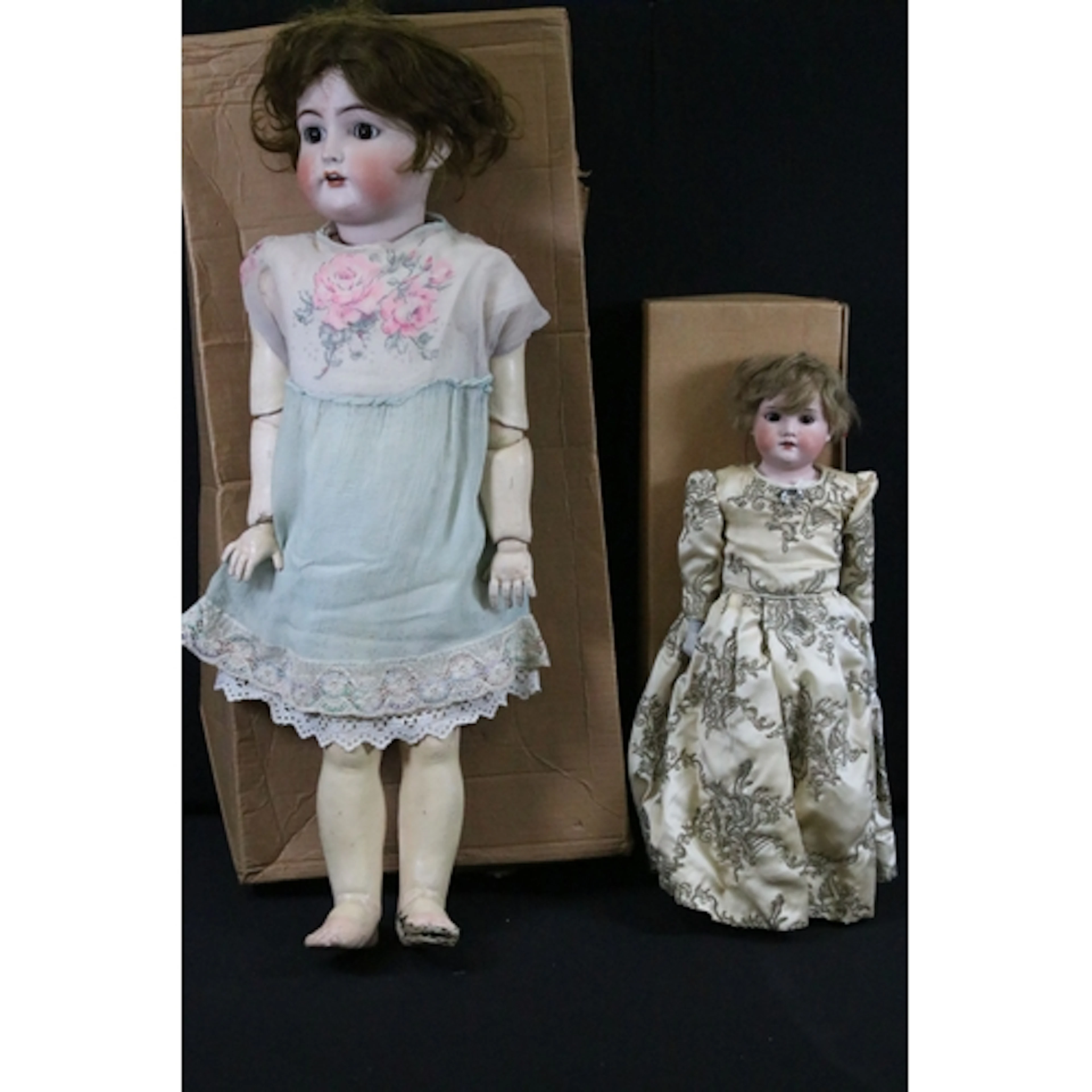Two Late 19th / Early 20th Century bisque headed dolls to in...