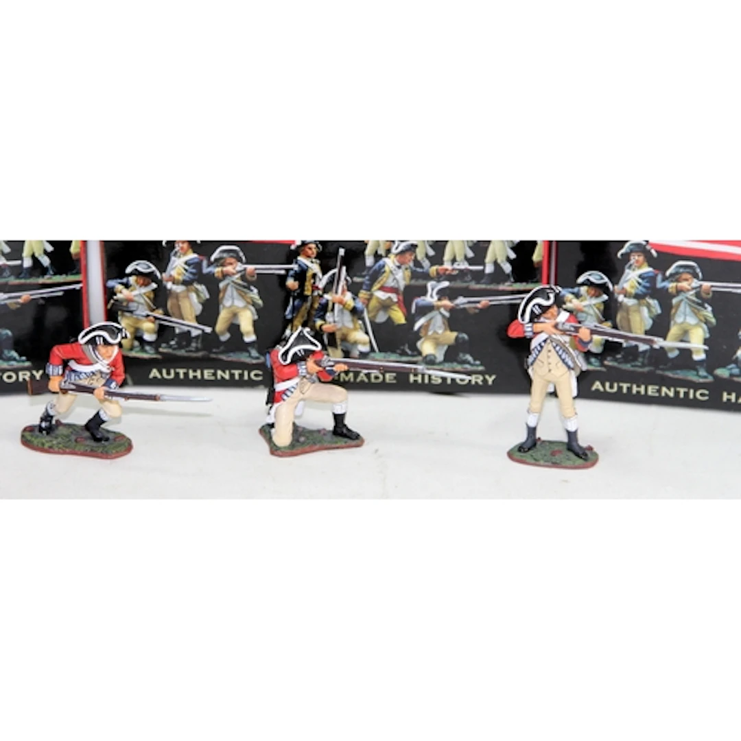 Cast metal model soldiers: King and Country 1776 American R...