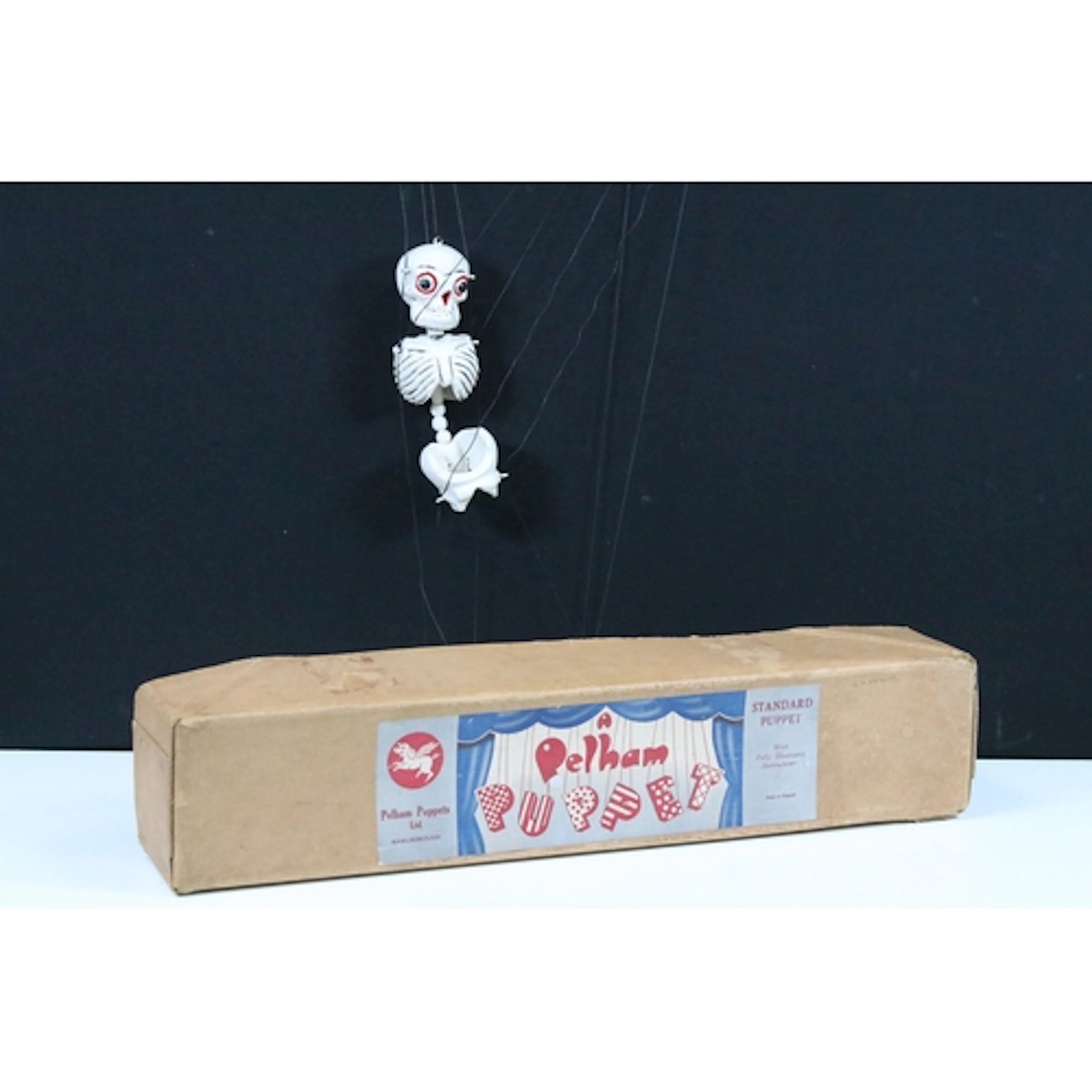 Pelham Puppets - Boxed Pelham Puppets Skeleton puppet, in vg...