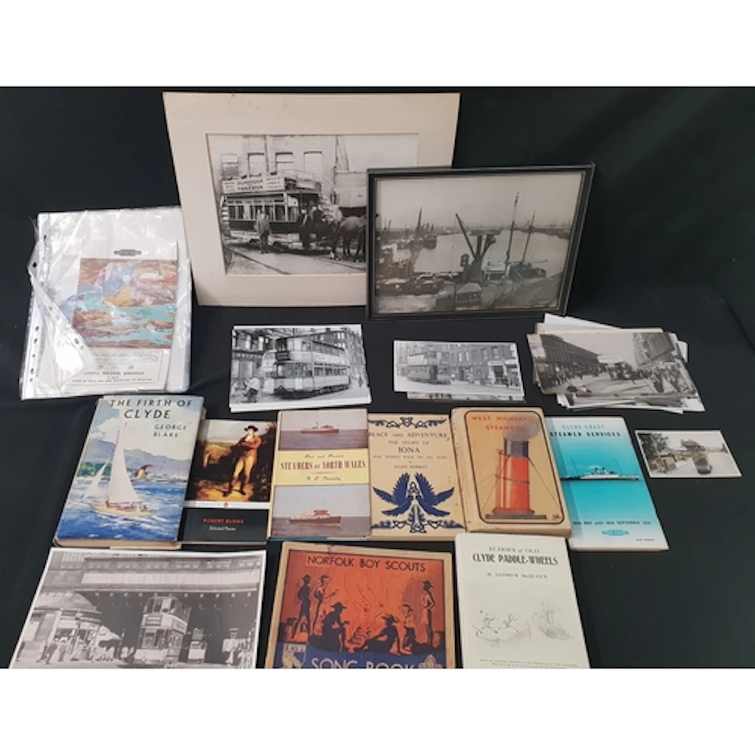 COLLECTION OF GLASGOW EPHEMERA including pictures, books and...