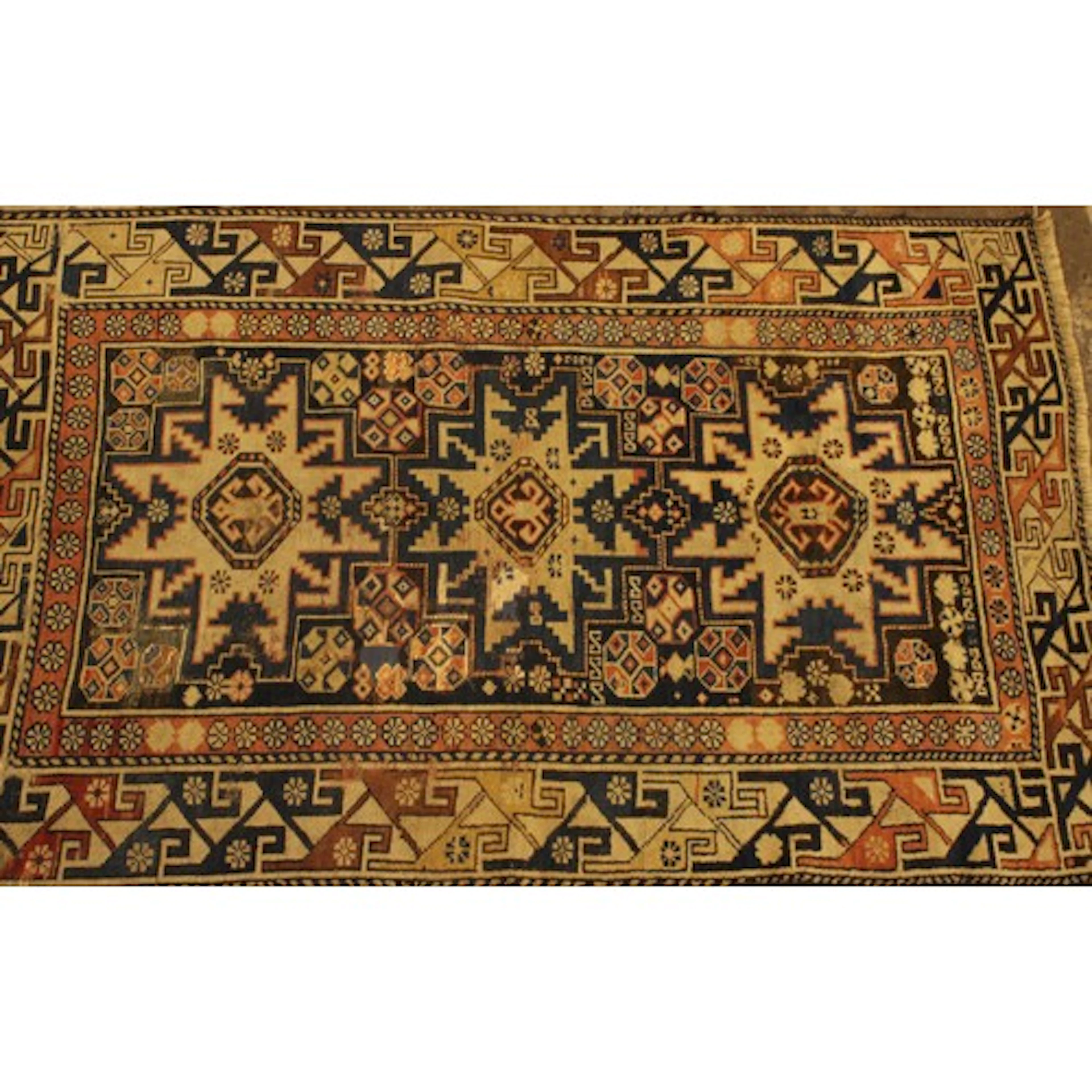 A Caucasian design Shirvan type wool rug or carpet, 170cm x ...