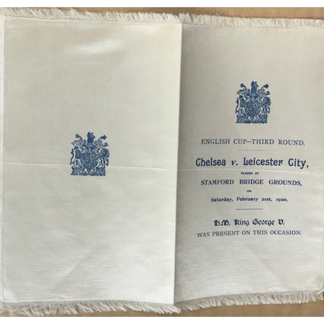 1919 - 1920 Chelsea v Leicester Silk Football Programme: Dir...