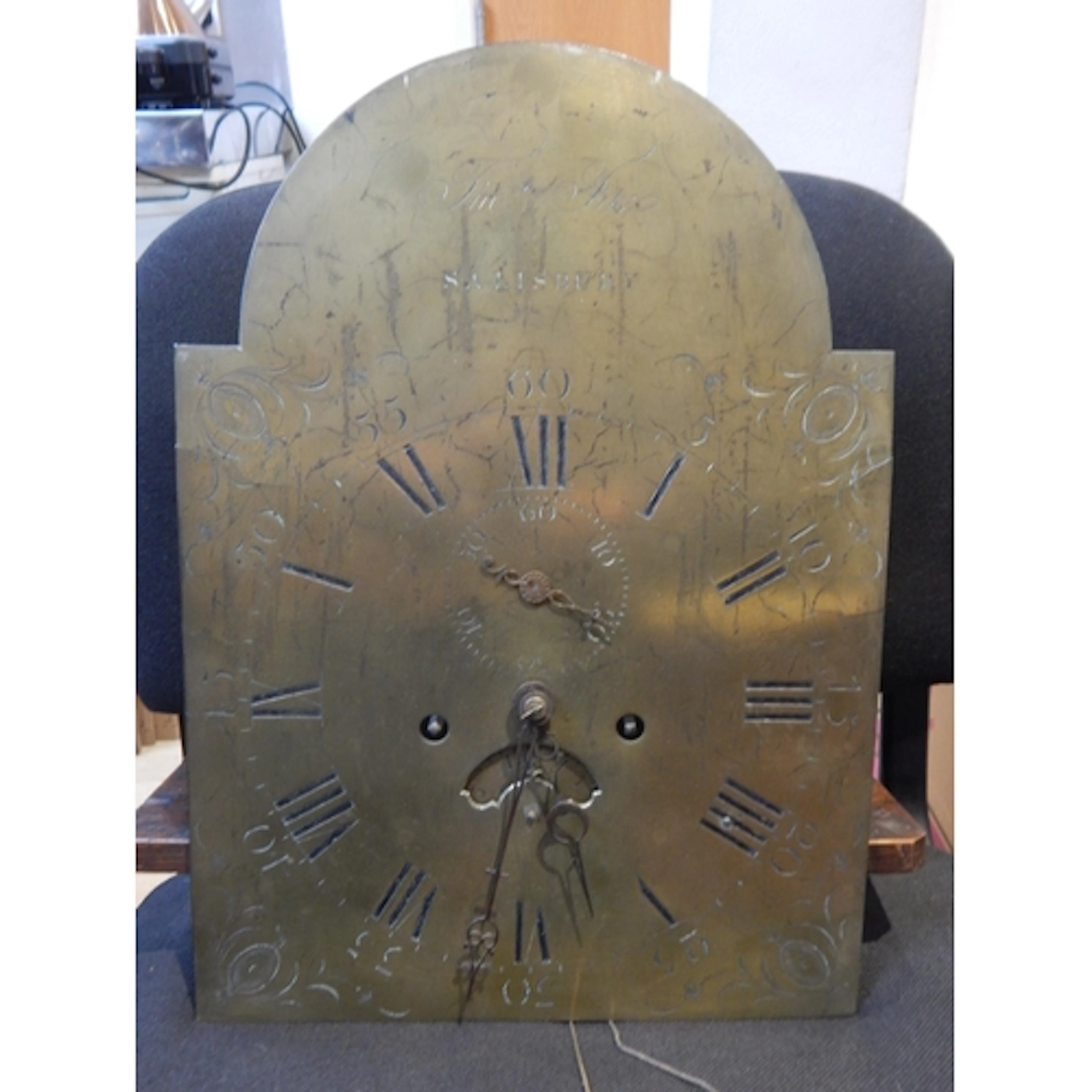 18th Century Longcase Clock Movement by Salisbury Maker with...