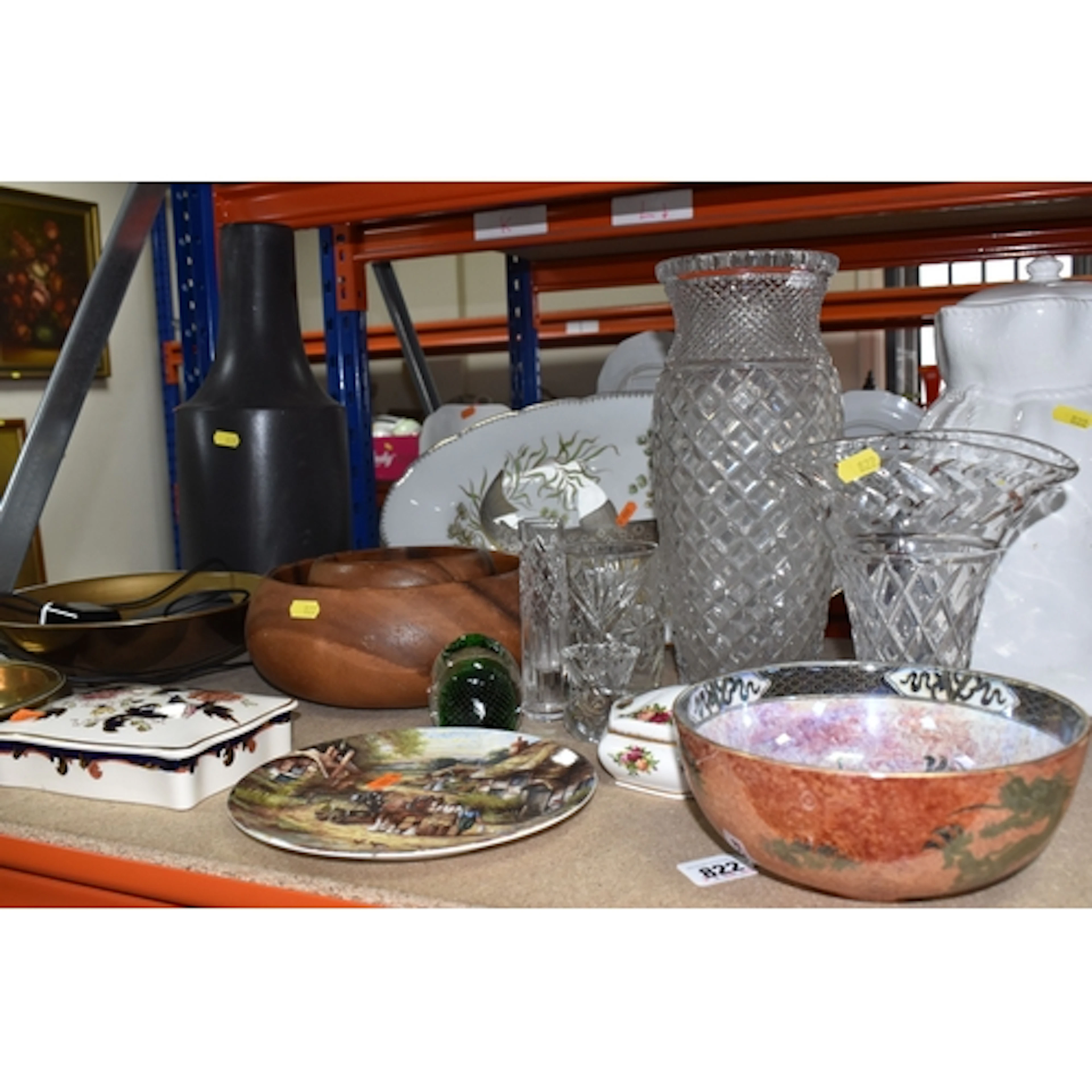 A GROUP OF DECORATIVE HOUSEHOLD ITEMS including a Lawley's N...