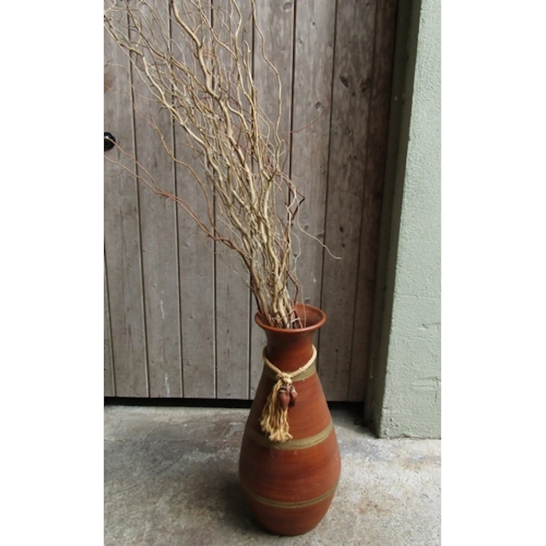 Vintage Fire Earthenware Pot with Branches