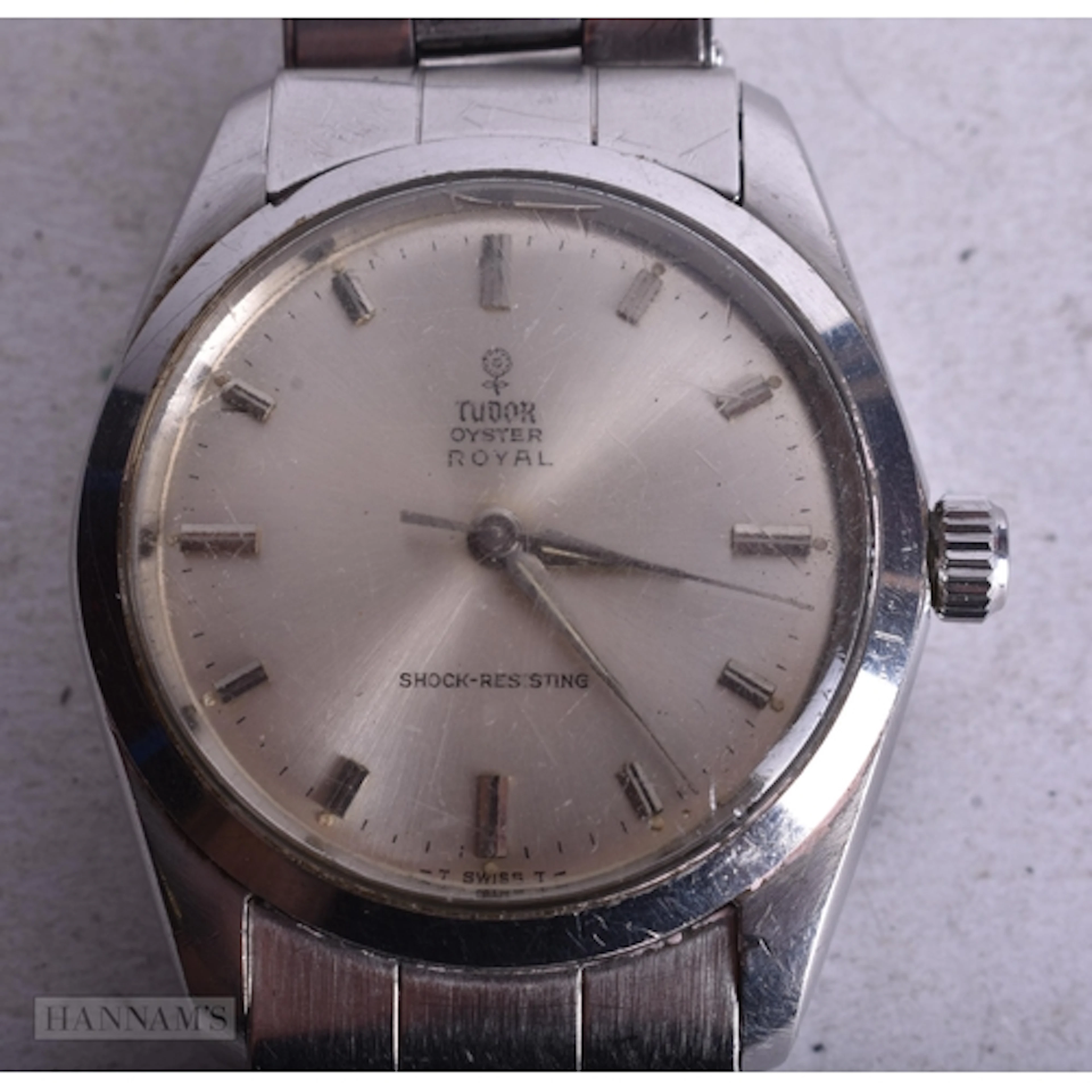 A Tudor Oyster Royal Watch. Working. 3.7cm incl crown