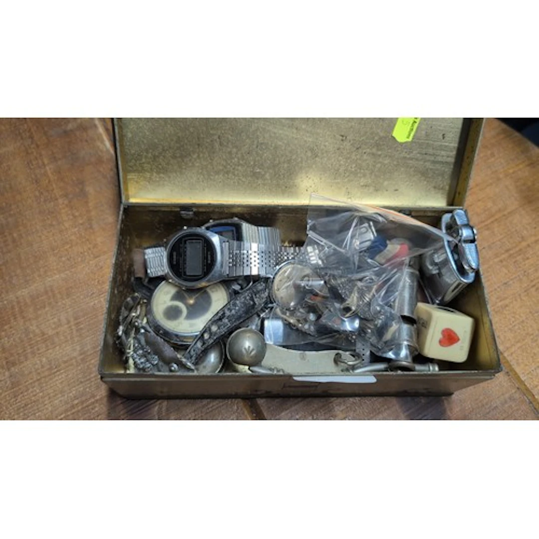 A collection of wristwatches, including a Casio digital exam...