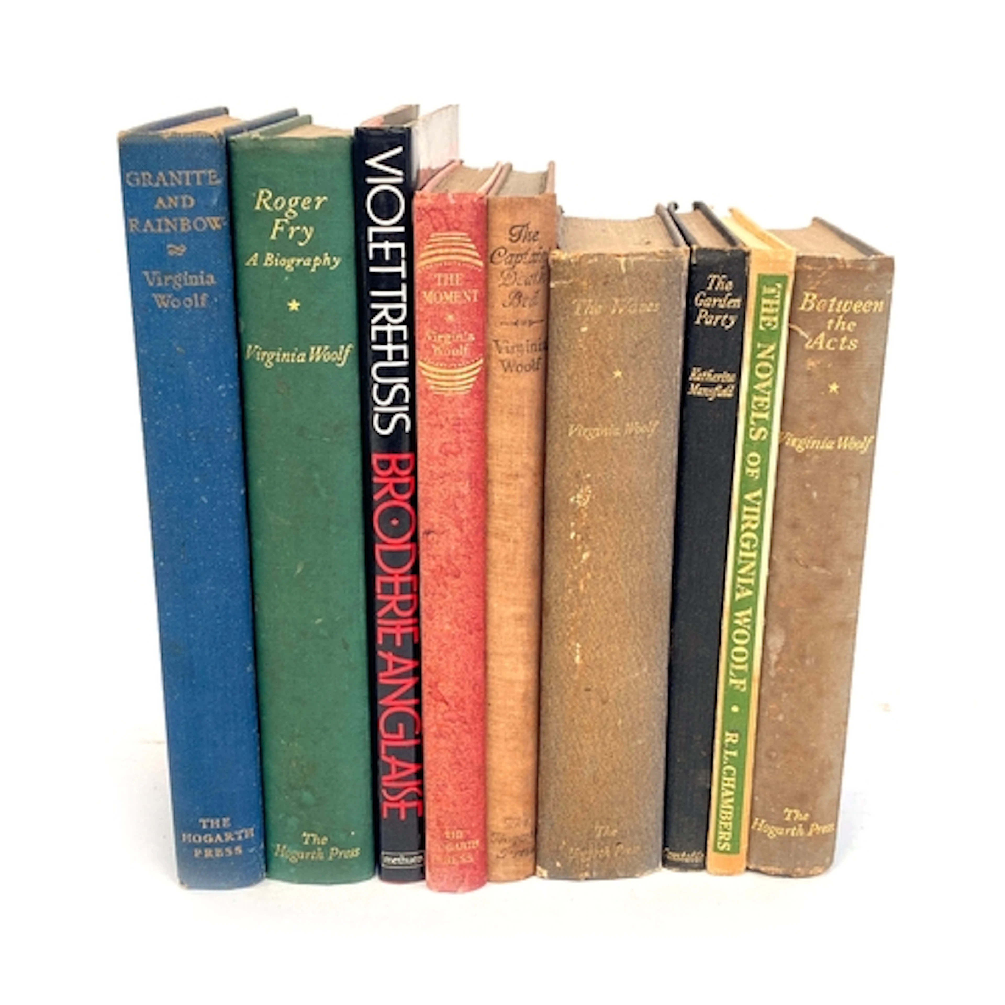 BOOKS, WOOLF and BLOOMSBURY GROUP. All quite well-read but s...