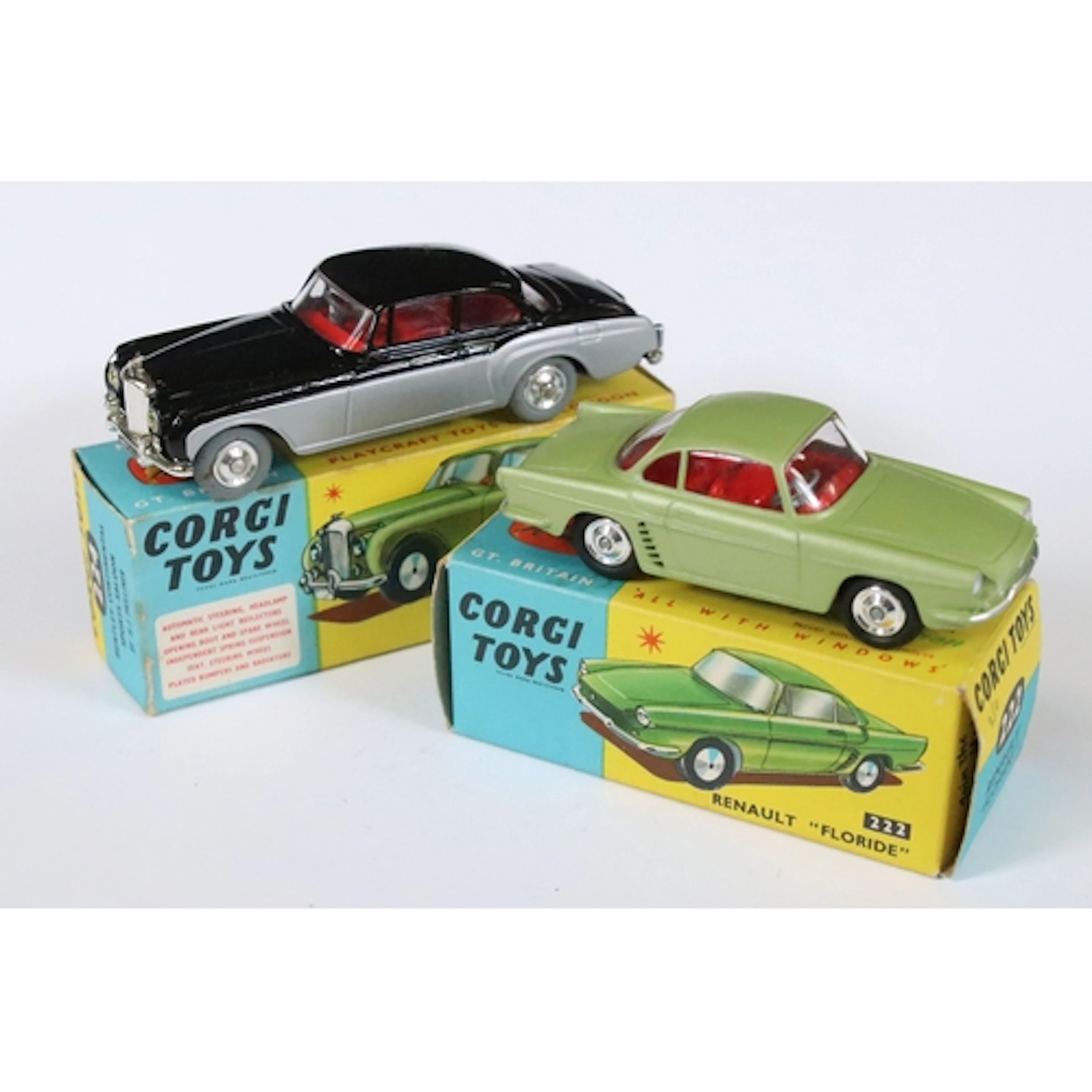 Two boxed Corgi diecast models to include 222 Renault Florid...