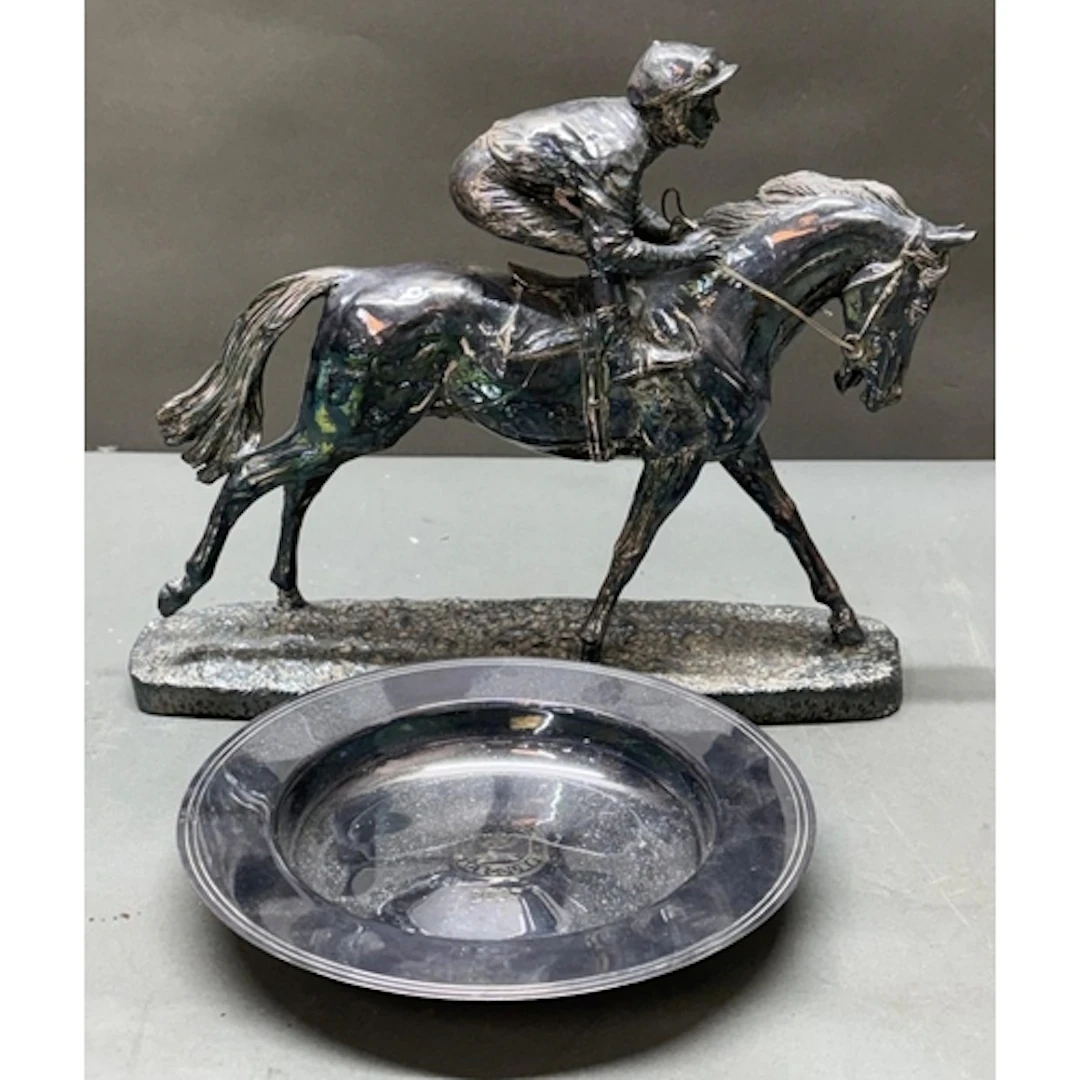 Horse racing interest. Two horse racing trophies to include ...
