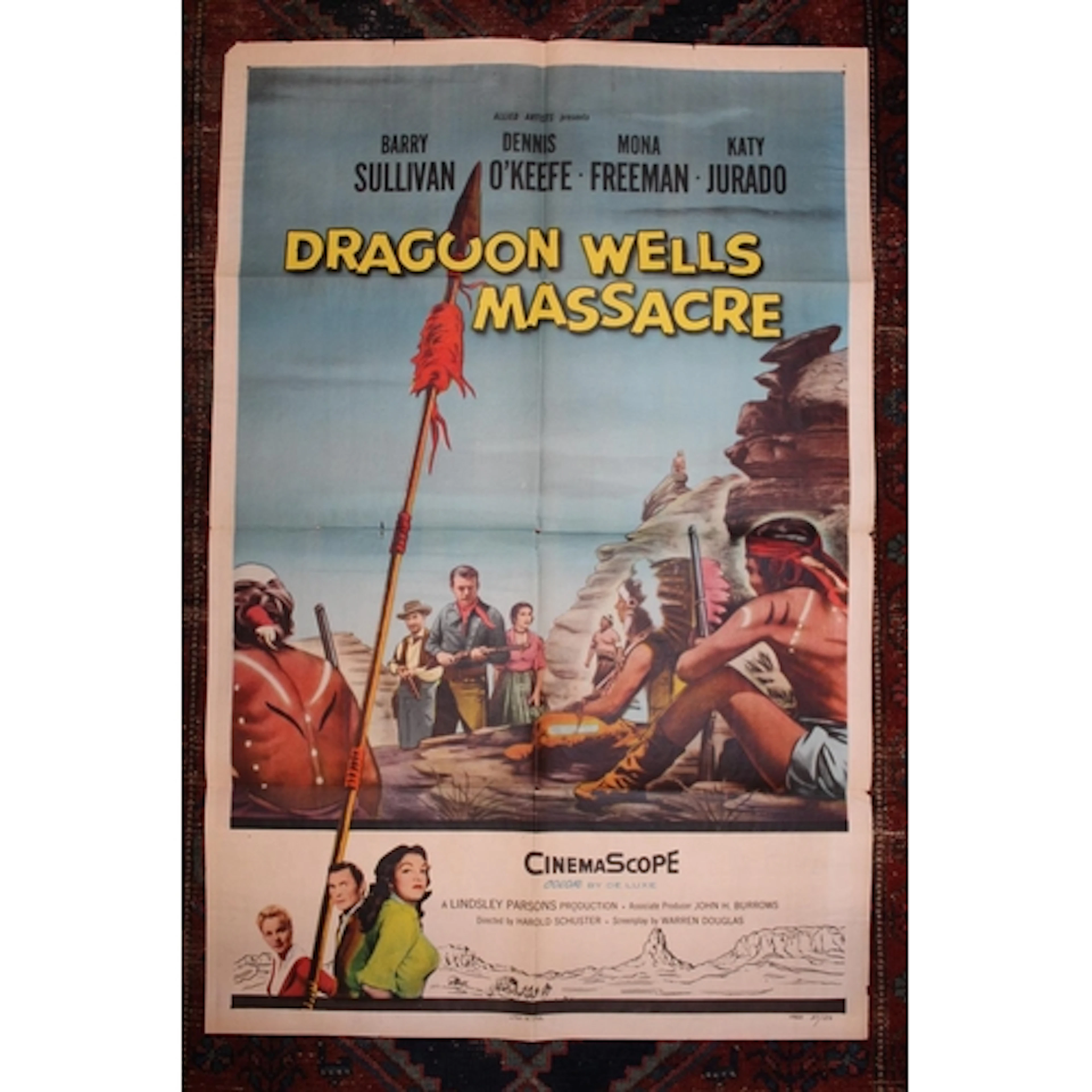 Mainly 1950's film poster to include Westerns, Dragoon Wells...