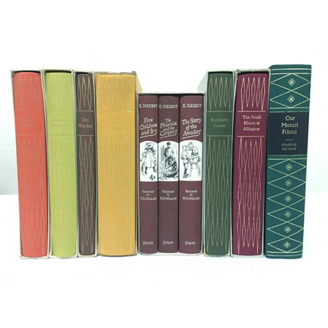A collection of Folio Society books including Our Mutual Fri...