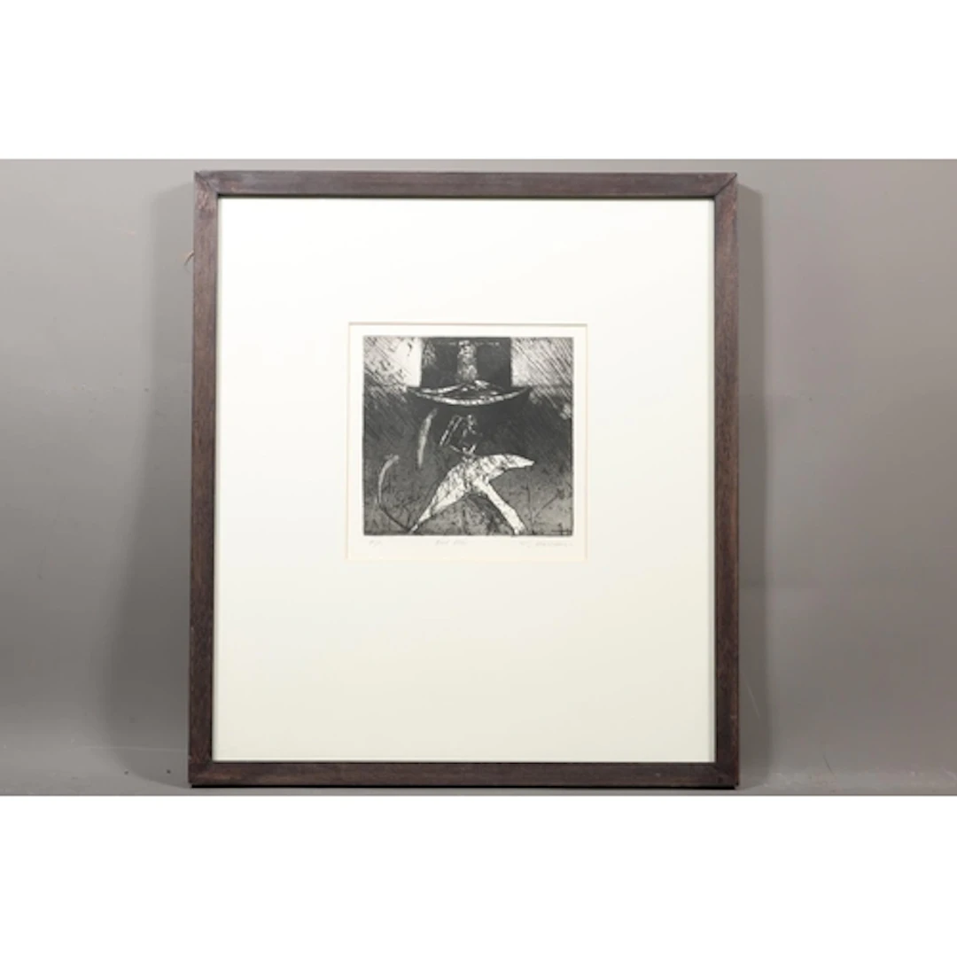 WILLIAM J MACLEAN, Bird Altar, etching, pencil signed lower ...