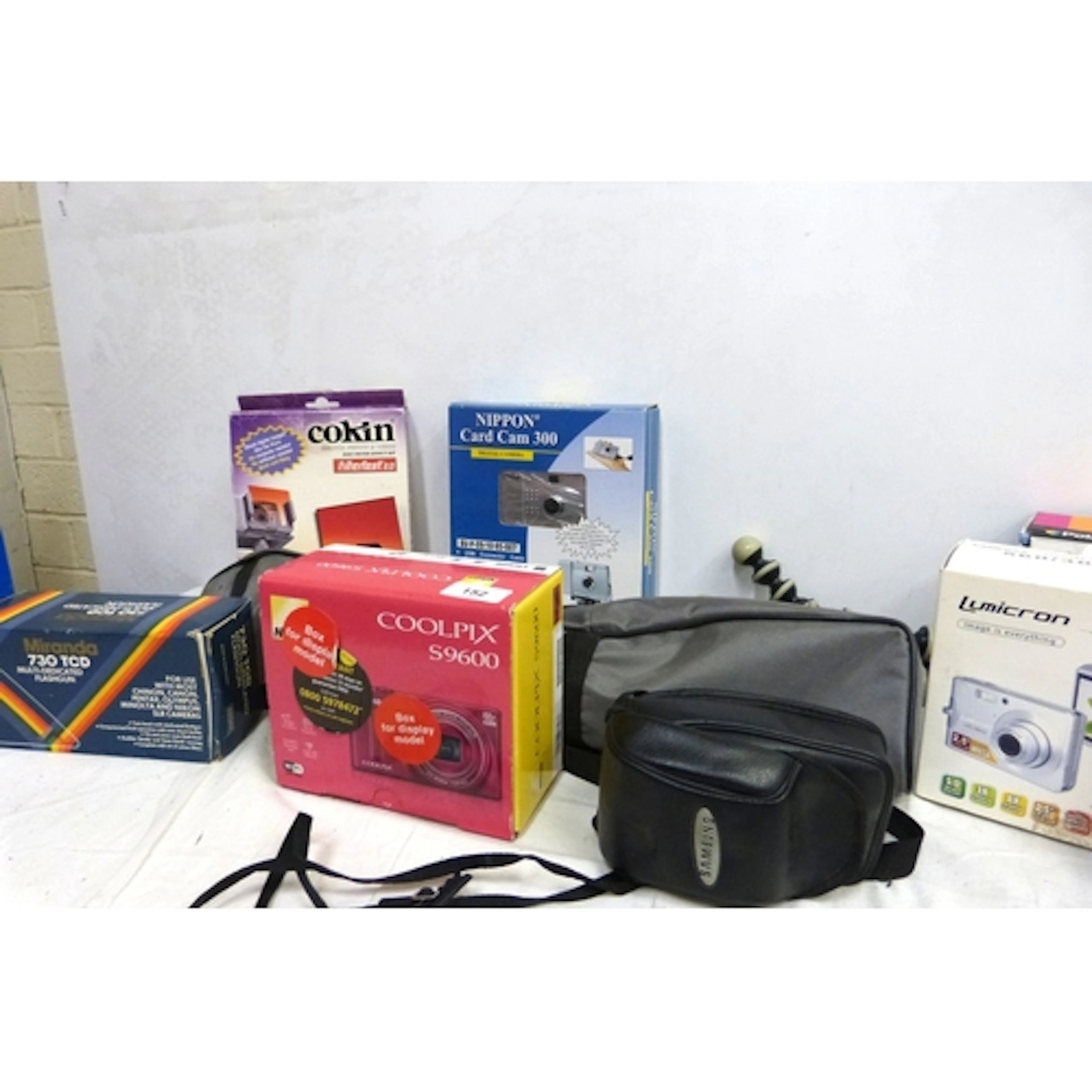 Collection of various vintage cameras to include Polaroid, C...