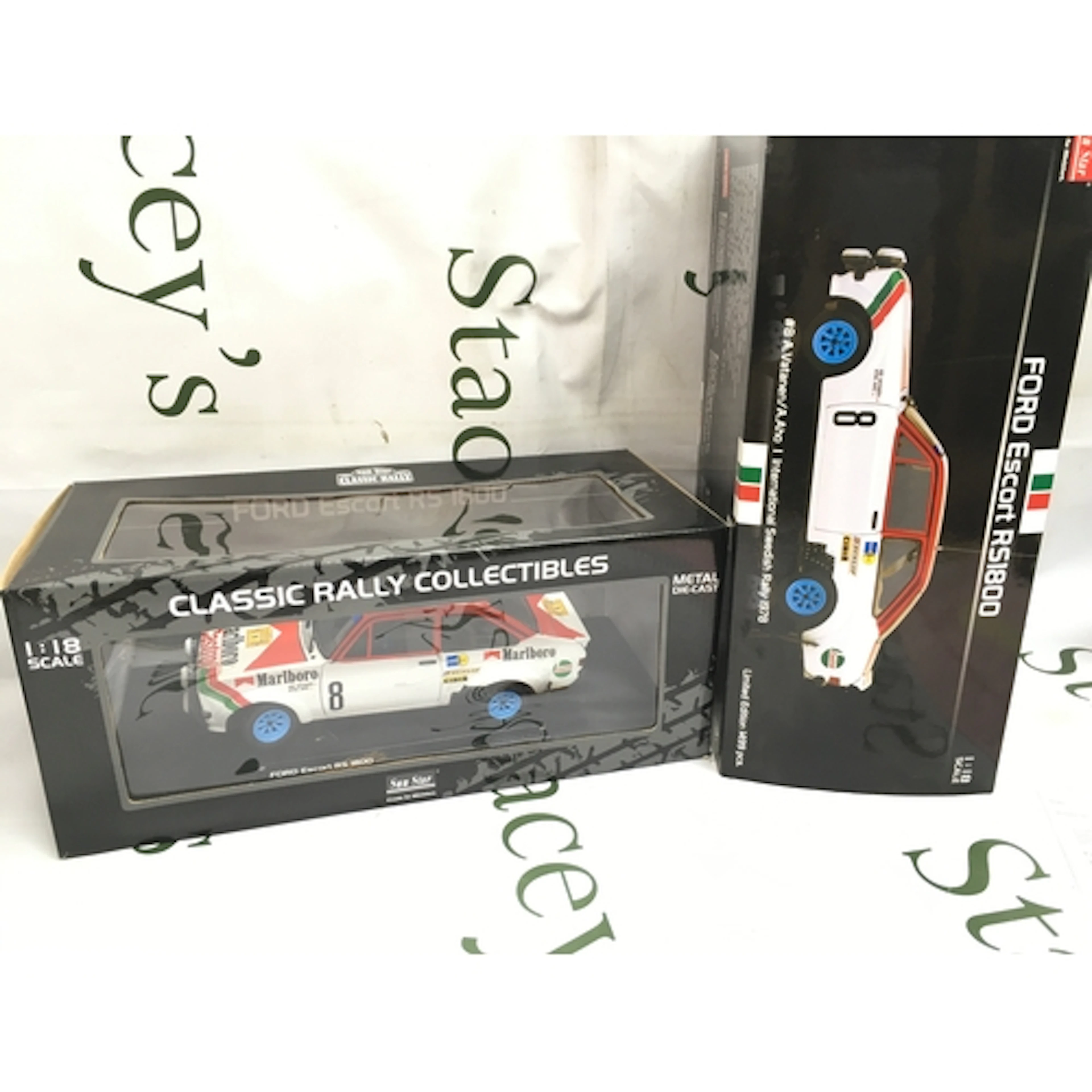 A boxed Sun Star collectibles classic rally Ford Escort RS18...