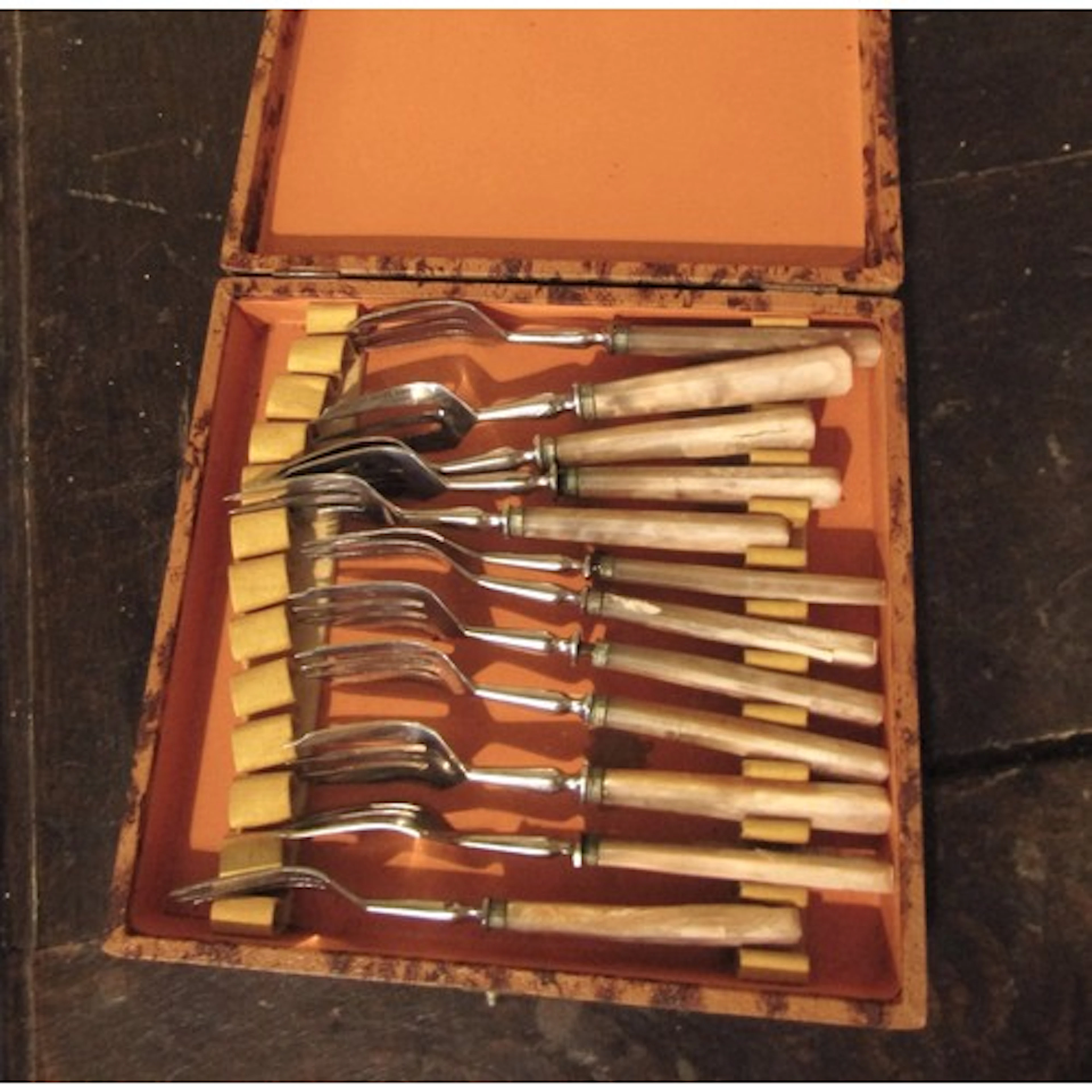 Two Boxed Sets Knives and Forks Silver Plated and Complete