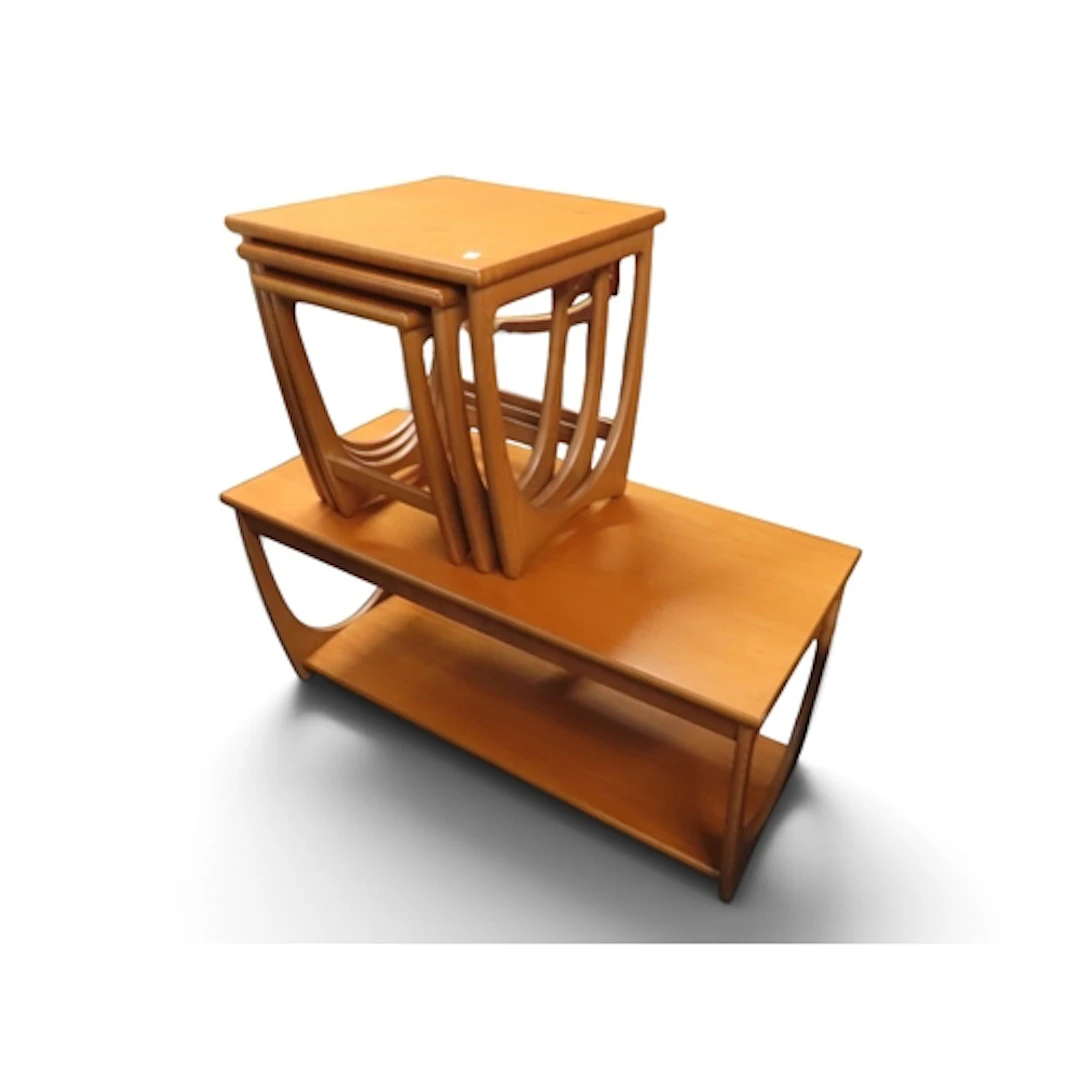 A lot comprising a 20th century teak G Plan two tier coffee ...
