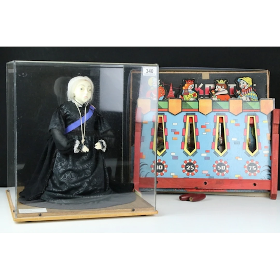 Queen Victoria doll from the Doncaster Museum Service, cased...