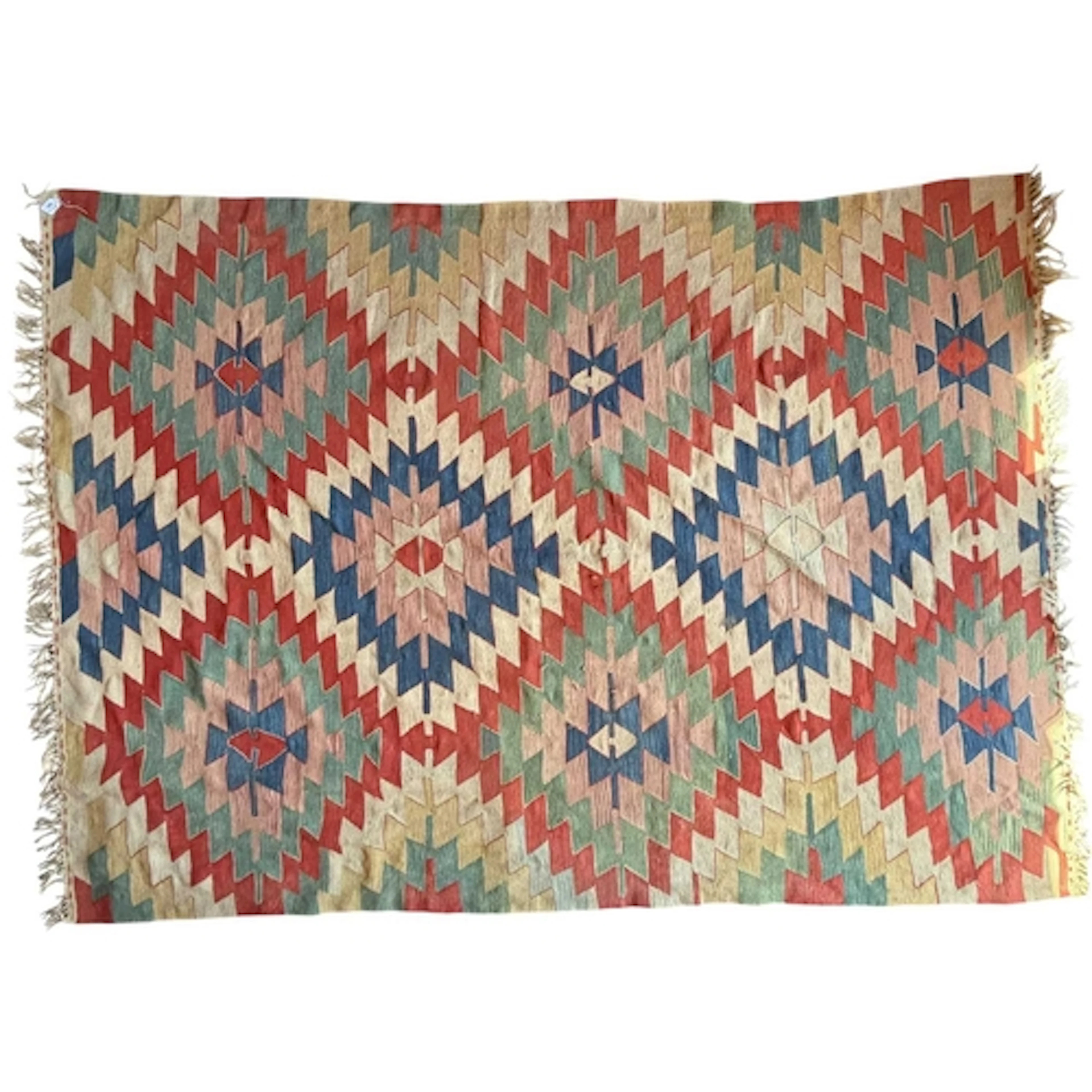 A 20th century Turkish Kilim Oushak hand woven floor carpet ...