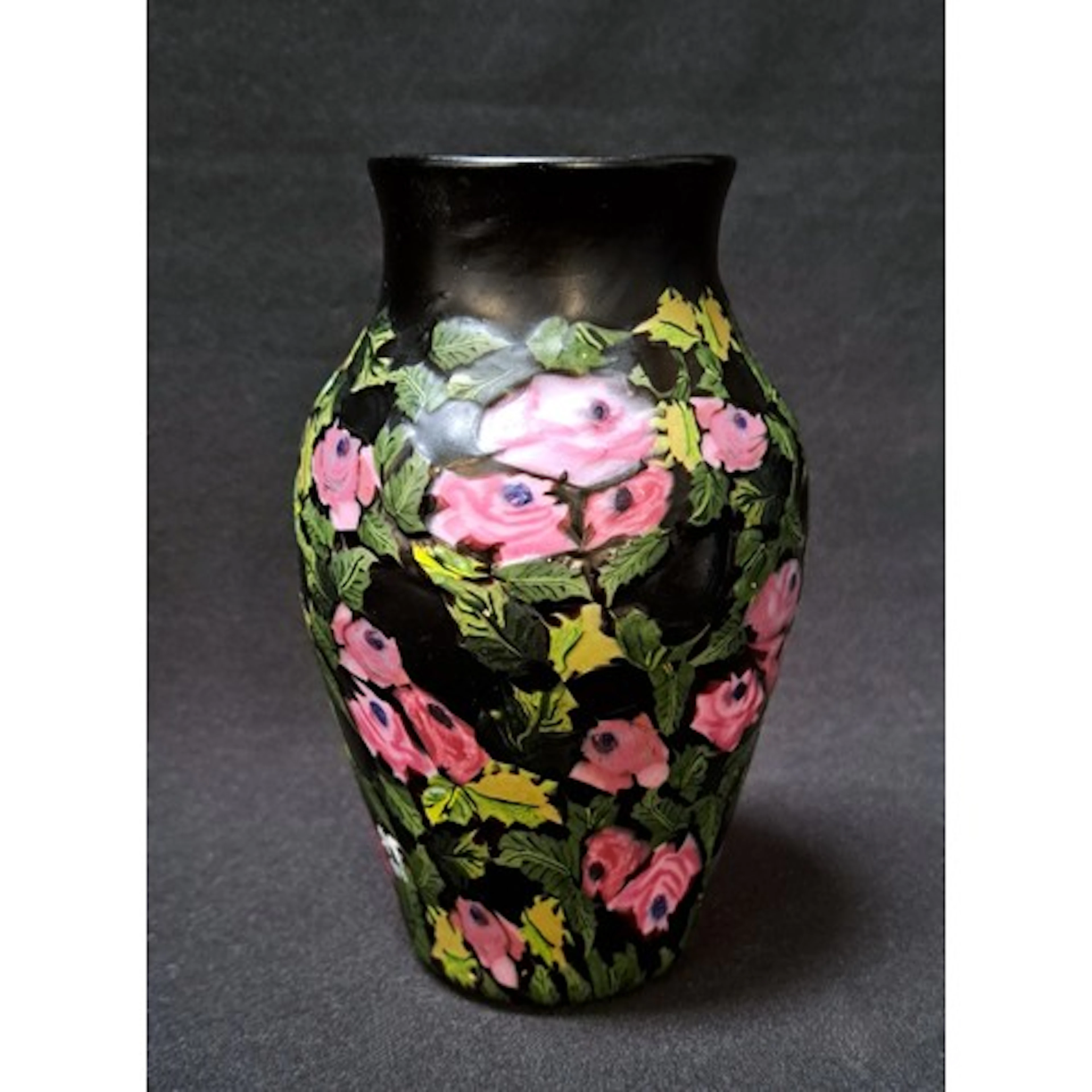 GIUSEPPE BAROVIER (1853-1942) MURRINE FLOREALI VASE, 1914 bl...