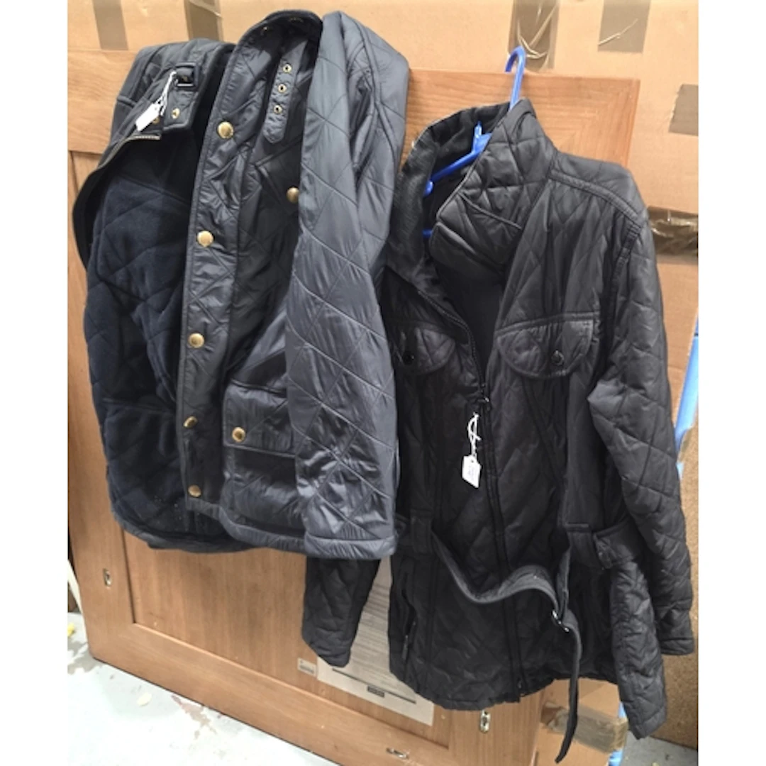 Two Ladies Barbour jackets, Barbour International medium wit...