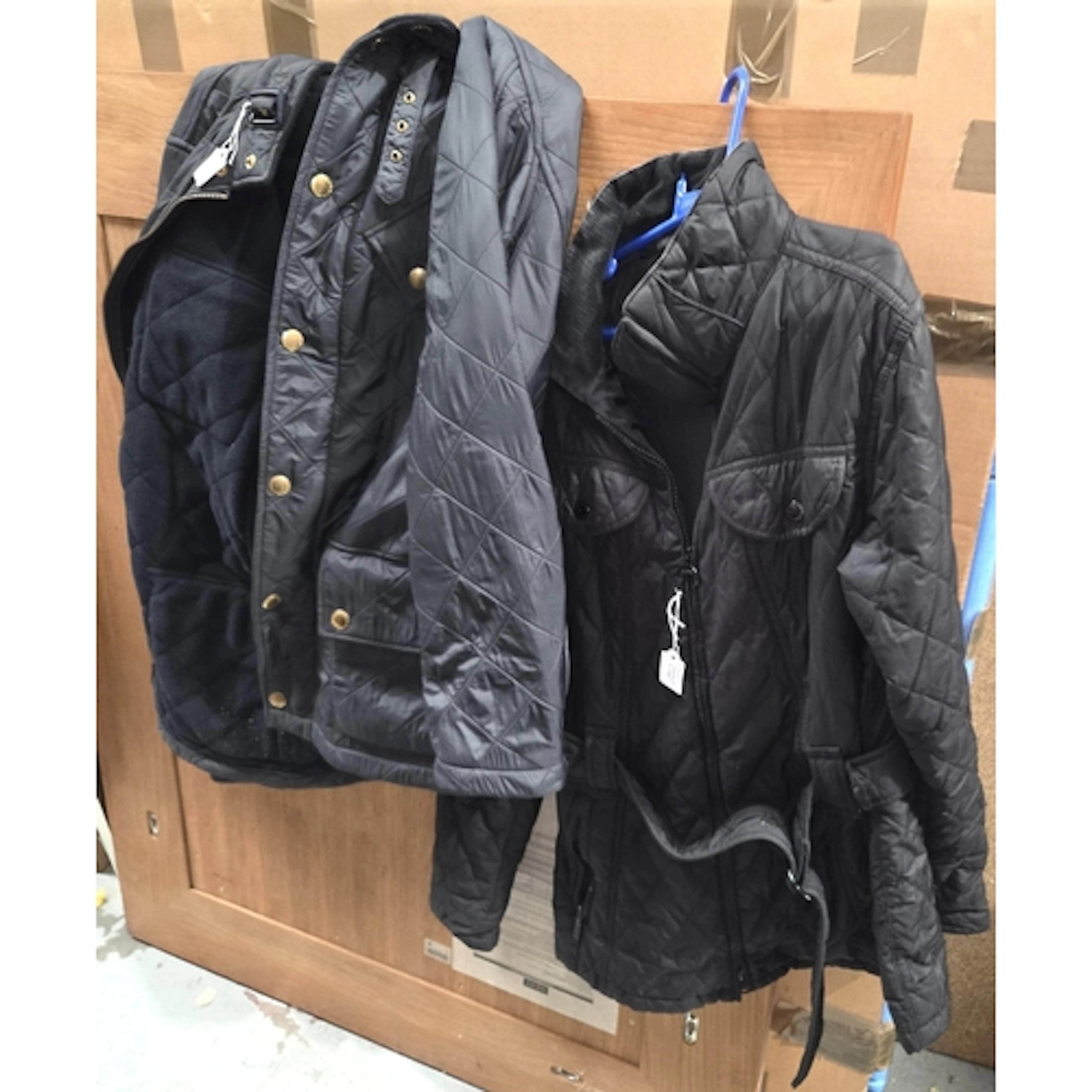 Two Ladies Barbour jackets, Barbour International medium wit...