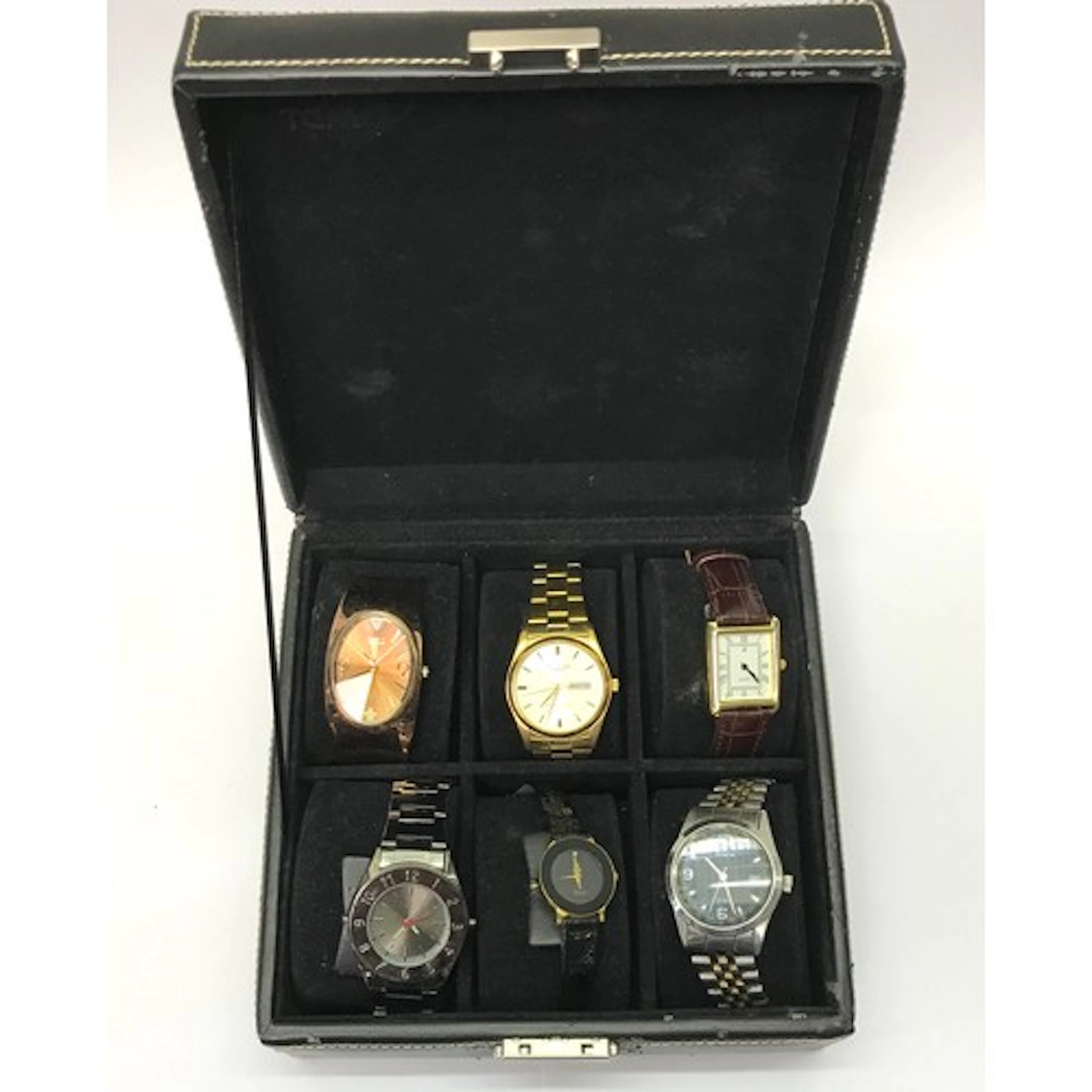 Six various quartz wristwatches incl Accurist. Not function...