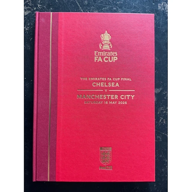 2026 Hardback FA Cup Final Football Programme: Manchester Ci...