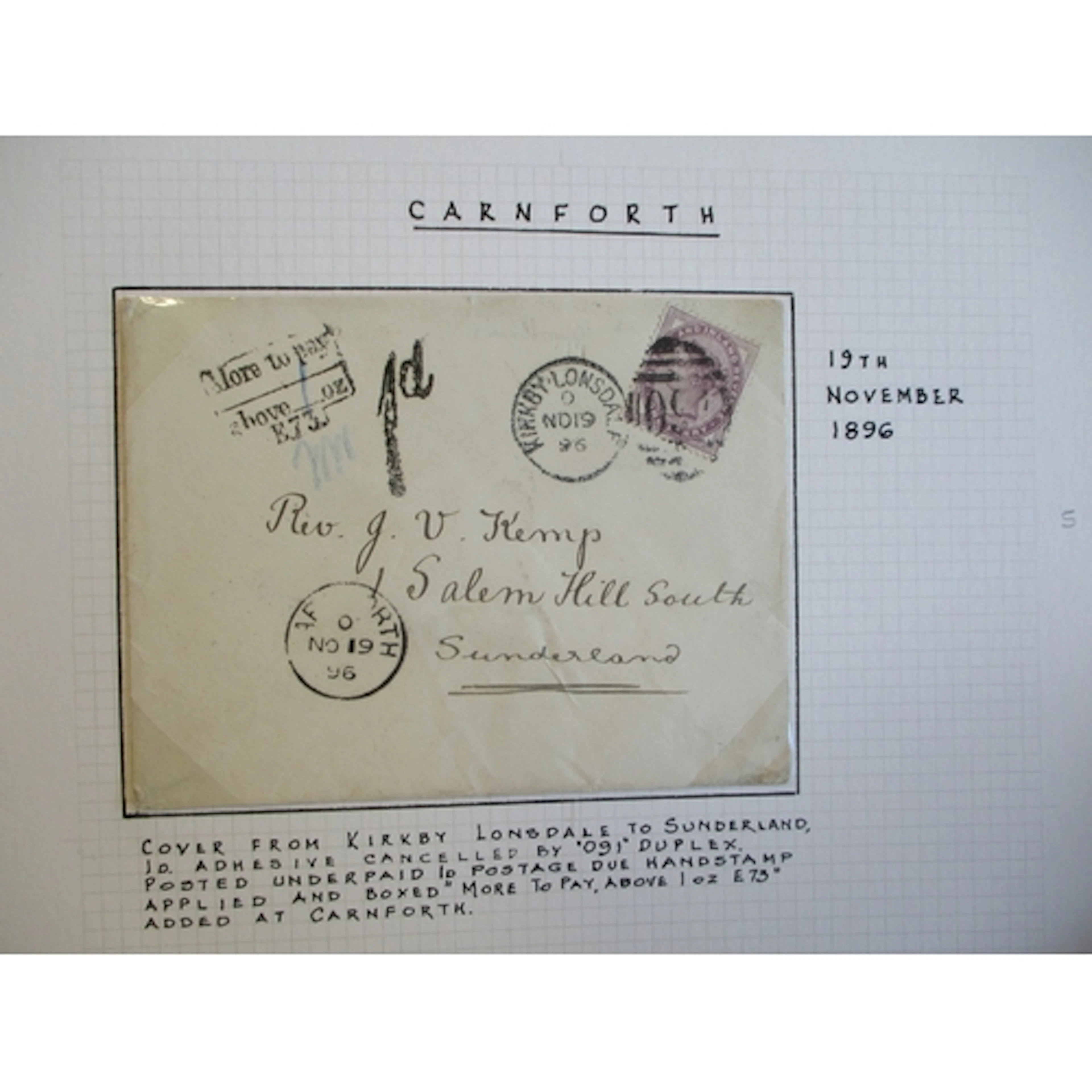 Cumberland, Westmorland, and Furness. Extraordinary postal h...