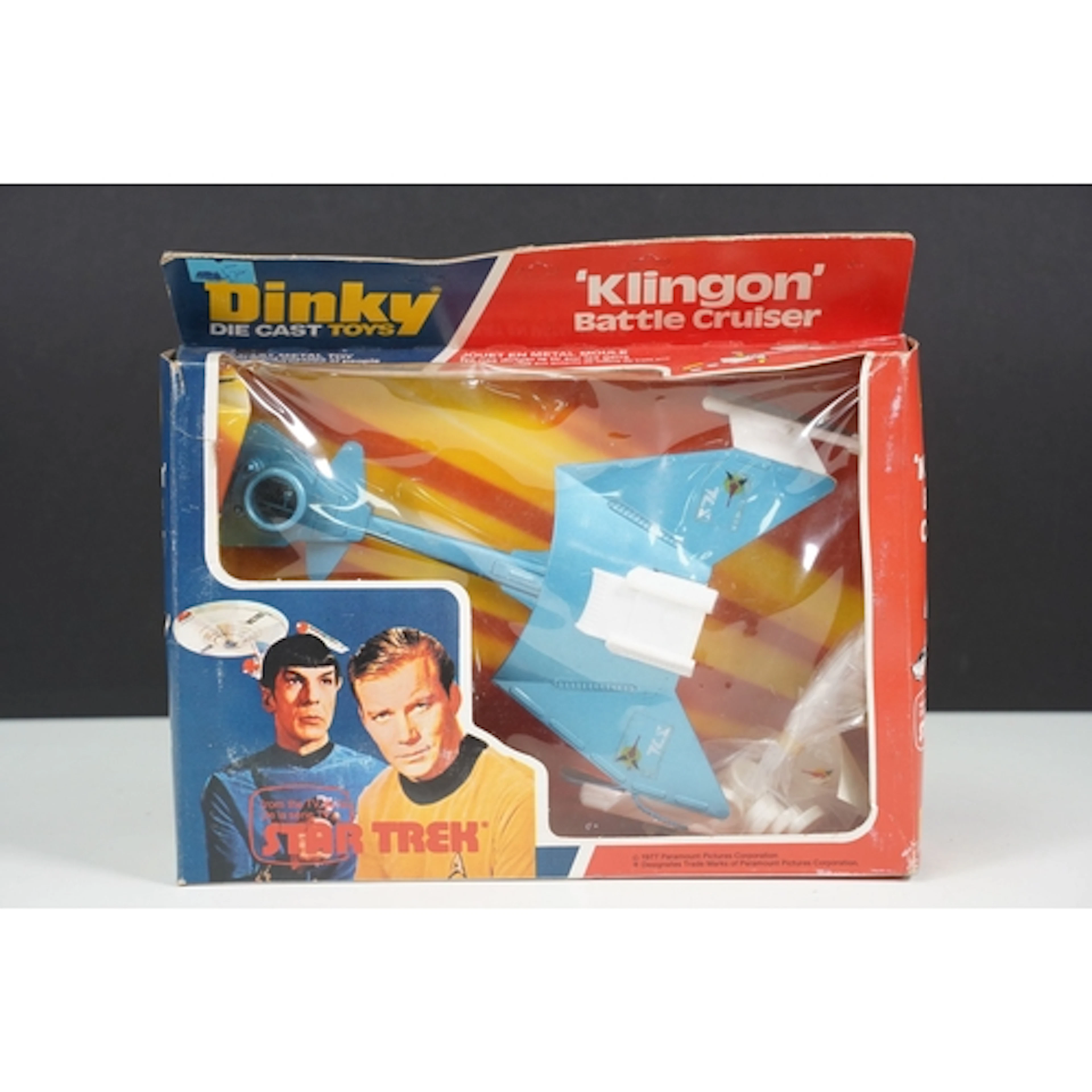 Boxed Dinky 357 Star Trek Klingon Battle Cruiser diecast mod...
